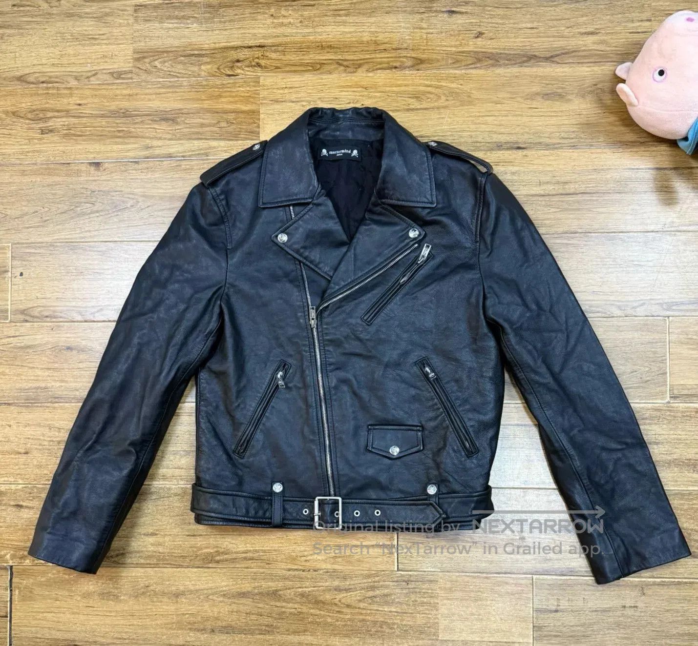 Mastermind Japan Leather Motorcycle Jacket.