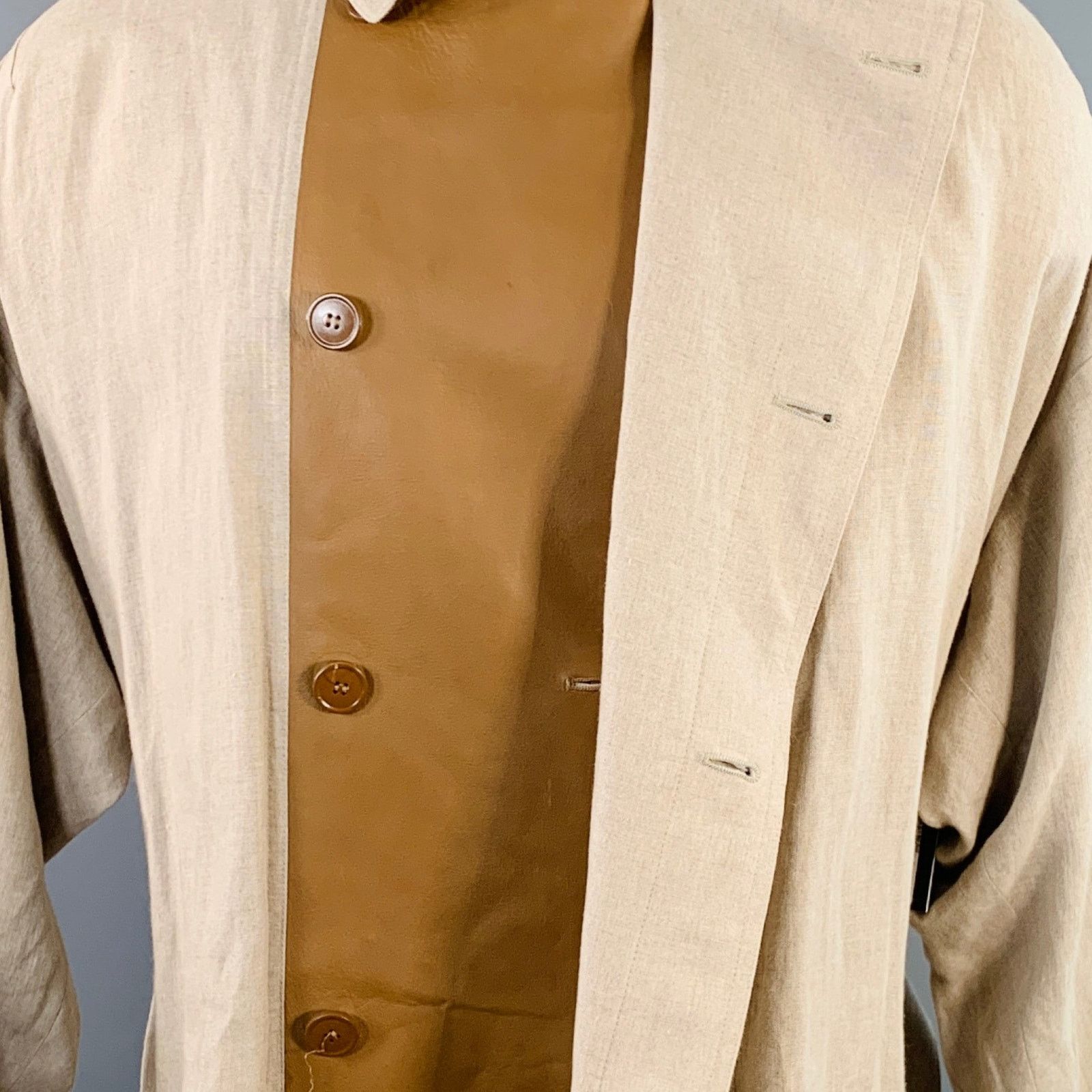Dior DIOR HOMME by KRIS VAN ASSCHE Beige Trenchcoat Size US S / EU 44-46 / 1 - 6 Thumbnail