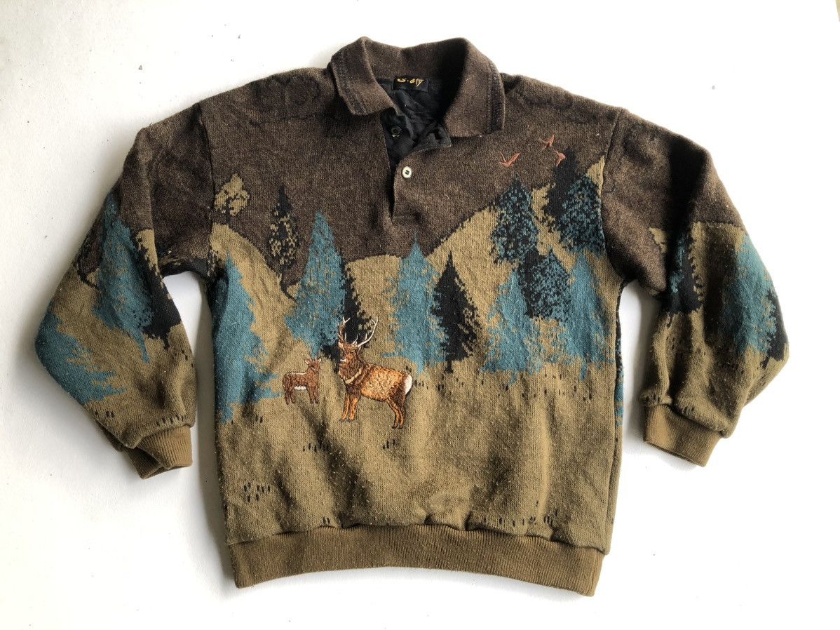 2000sBritish NOsTalgia- Knitwear Shirt Embroidered Logo