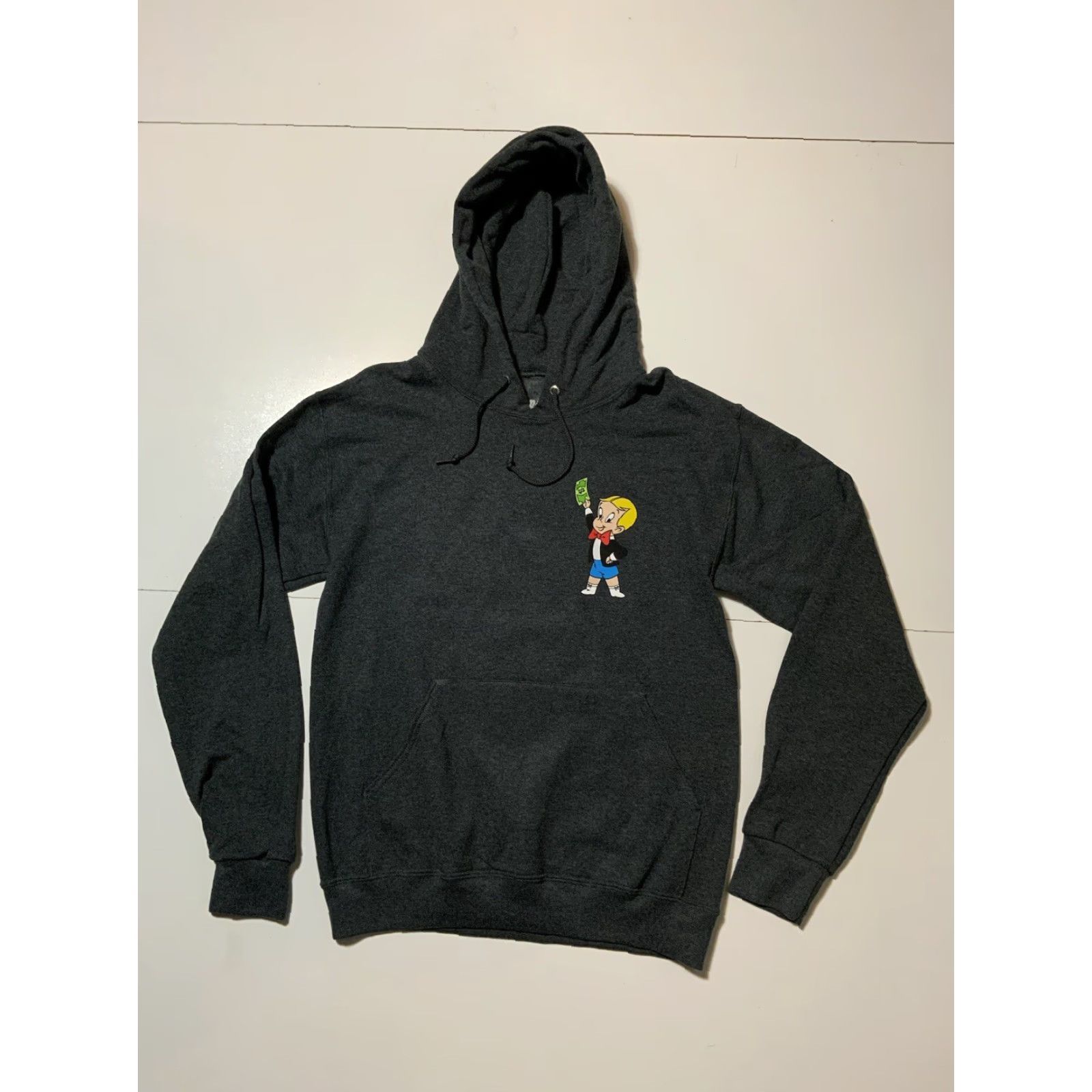 Vintage VINTAGE Richie Rich Animated TV Series Graphic Gray Fleece Pullover Money Hoodie XS Men Pullover Size XS Size US XS / EU 42 / 0 - 2 Thumbnail