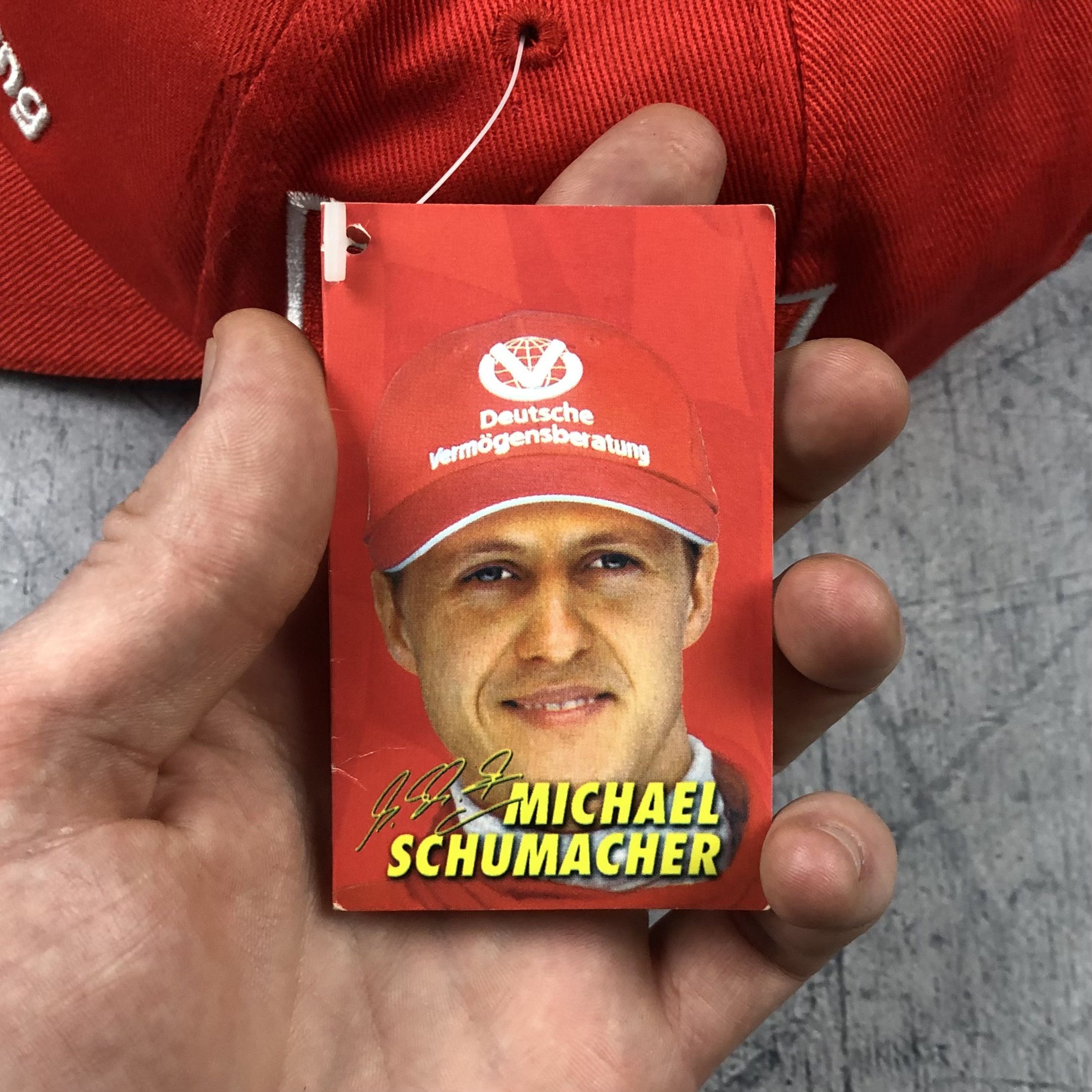 Ferrari 90s Deadstock Ferrari Schumacher Cap F1 Racing Size ONE SIZE - 8 Thumbnail