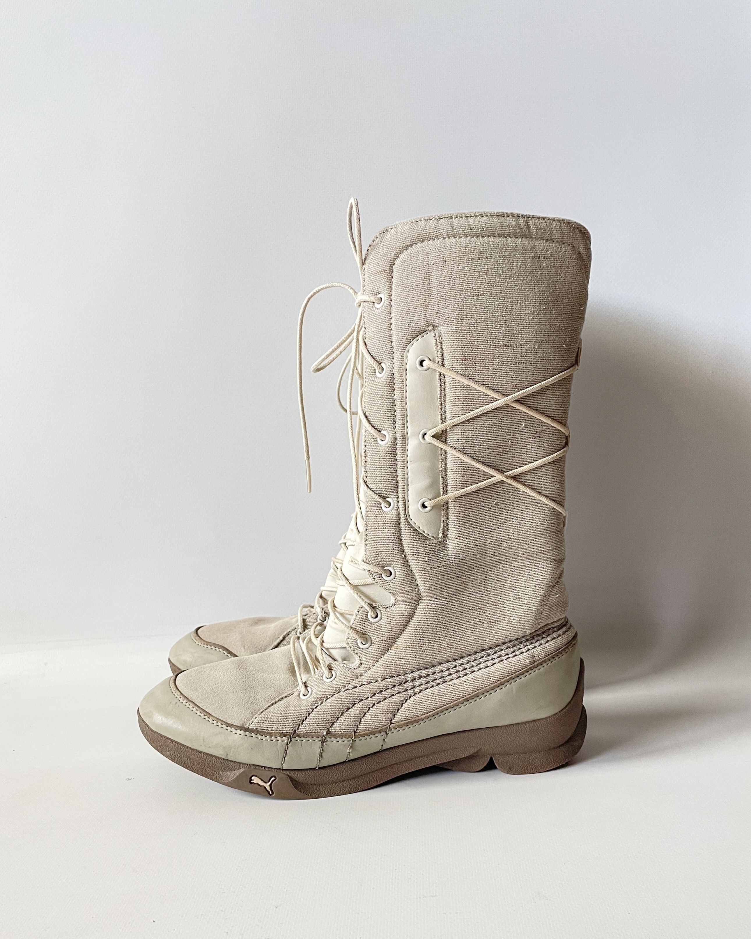 Puma Vintage Puma Mid Calf Y2K Boots Size US 5.5 / IT 35.5 - 1 Thumbnail