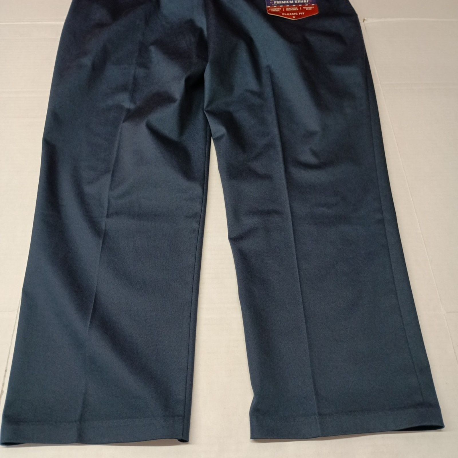 Haggar Haggar Premium Iron Free Khakis Men's 44x30 Blue Classic Fit Size US 44 / EU 60 - 7 Thumbnail