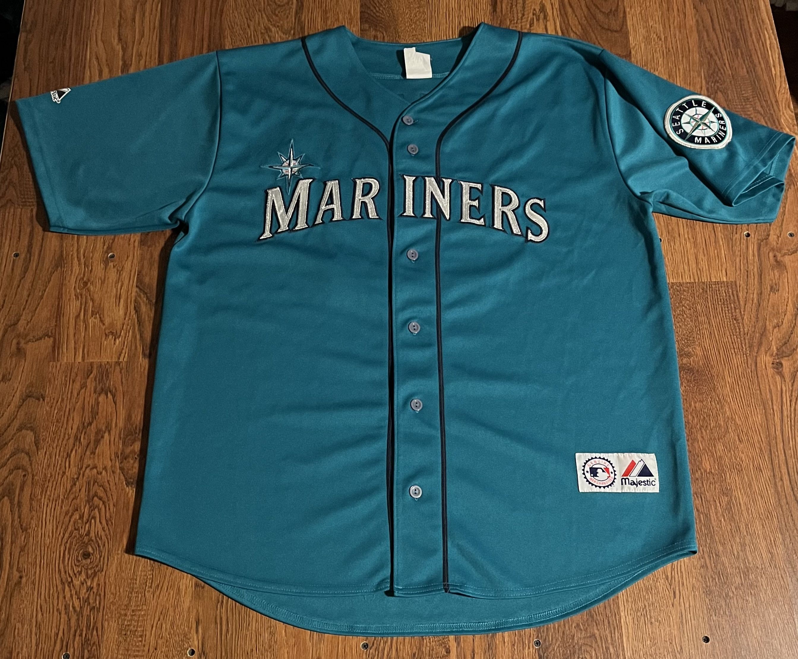 Majestic Majestic Seattle Mariners Dustin Ackley 13 Jersey MLB Size US XL / EU 56 / 4 - 1 Thumbnail