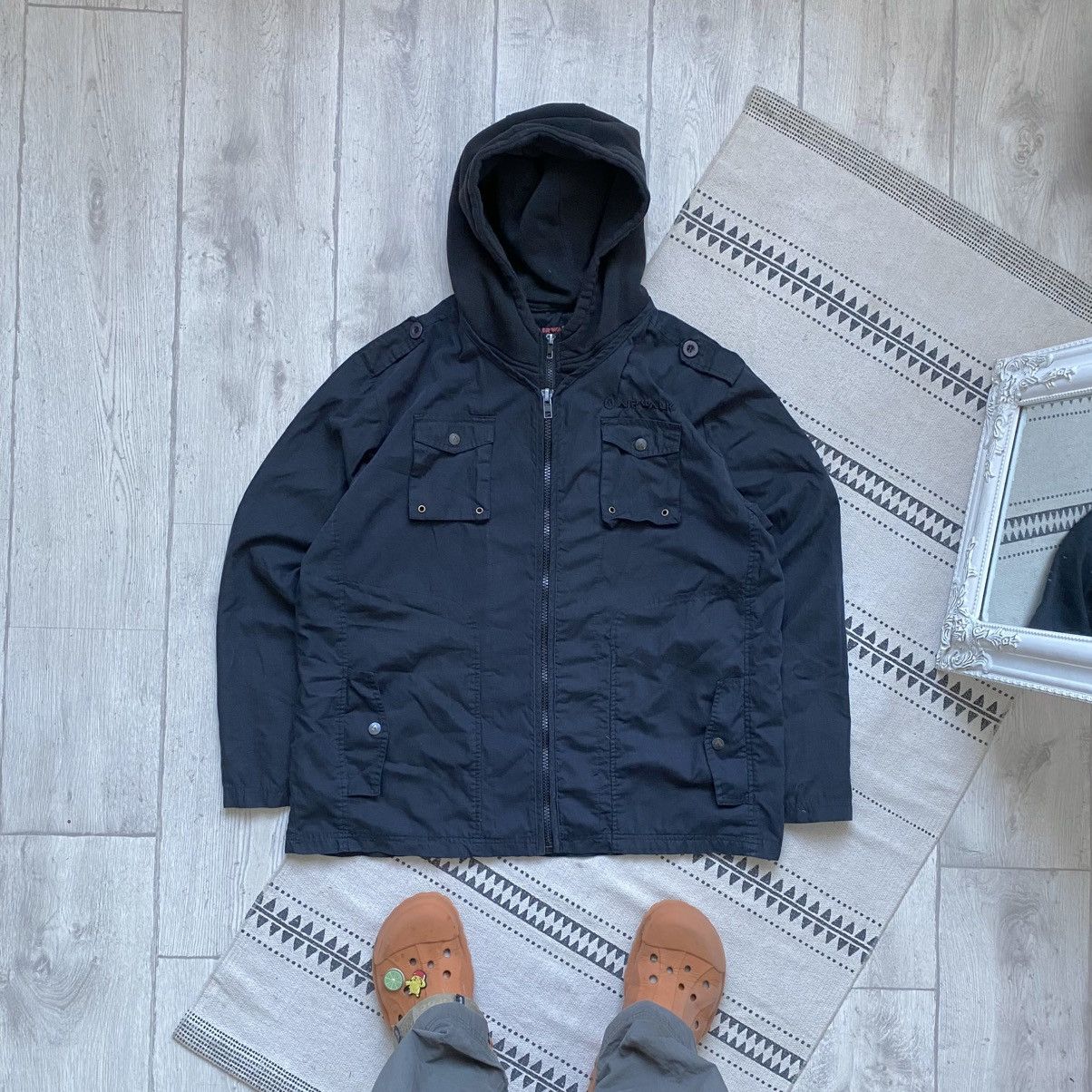 Affliction 🕷️ Vintage Affliction style light Hooded jacket Size US L / EU 52-54 / 3 - 2 Thumbnail