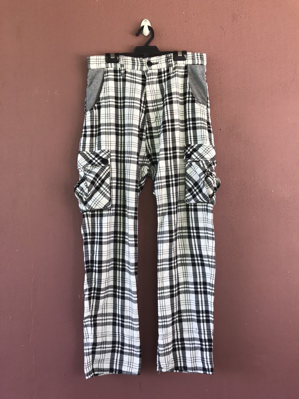 Japanese Brand Dominate handcrafted jeans stripes Multipockets pants Size US 30 / EU 46 - 1 Thumbnail