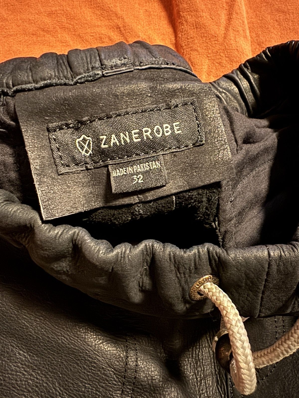 Zanerobe Sureshot Leather Joggers | Black | 32 Size US 32 / EU 48 - 8 Thumbnail