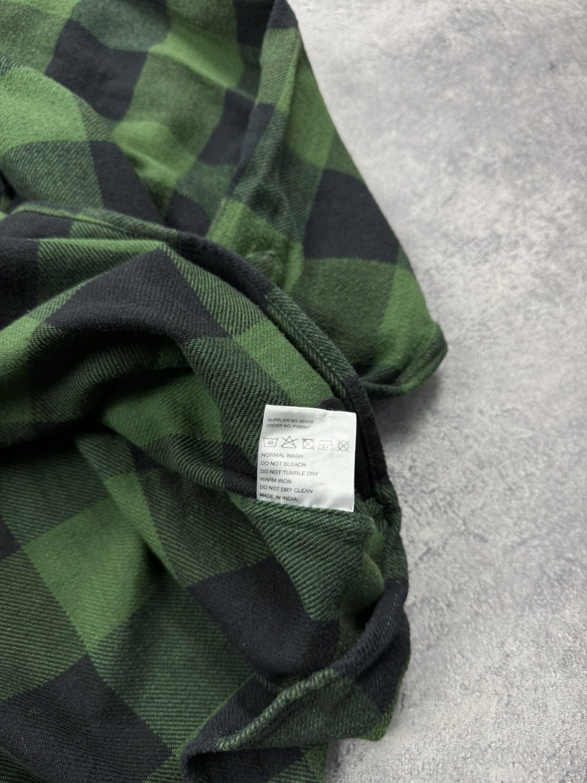 Dickies Vintage Dickies Flannel Shirt Green Checkered Button Up Y2K Size US XL / EU 56 / 4 - 12 Thumbnail