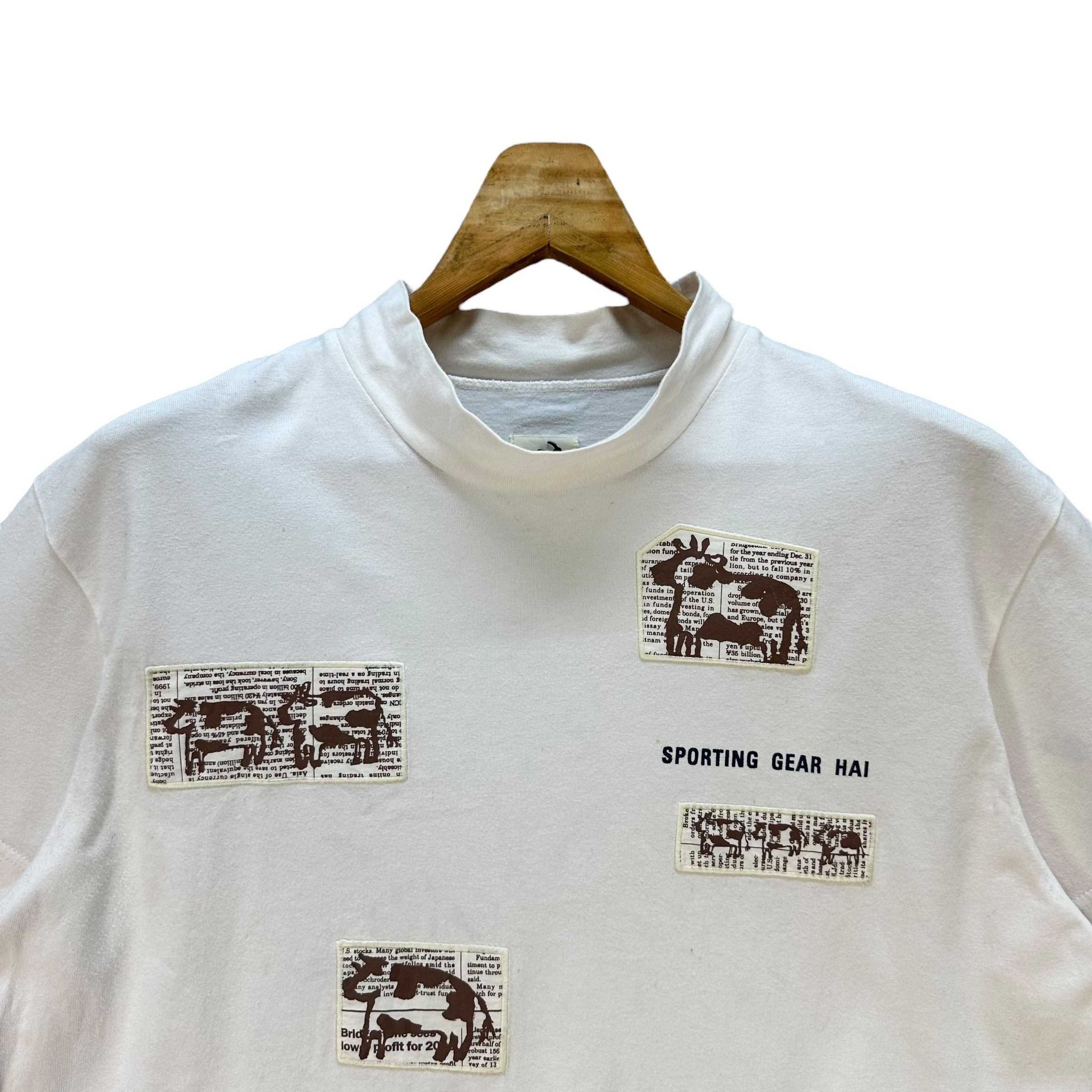 Hai Sporting Gear Vintage 90's HAI SPORTING GEAR Issey Miyake Tee #A80-1932 Size US M / EU 48-50 / 2 - 2 Thumbnail