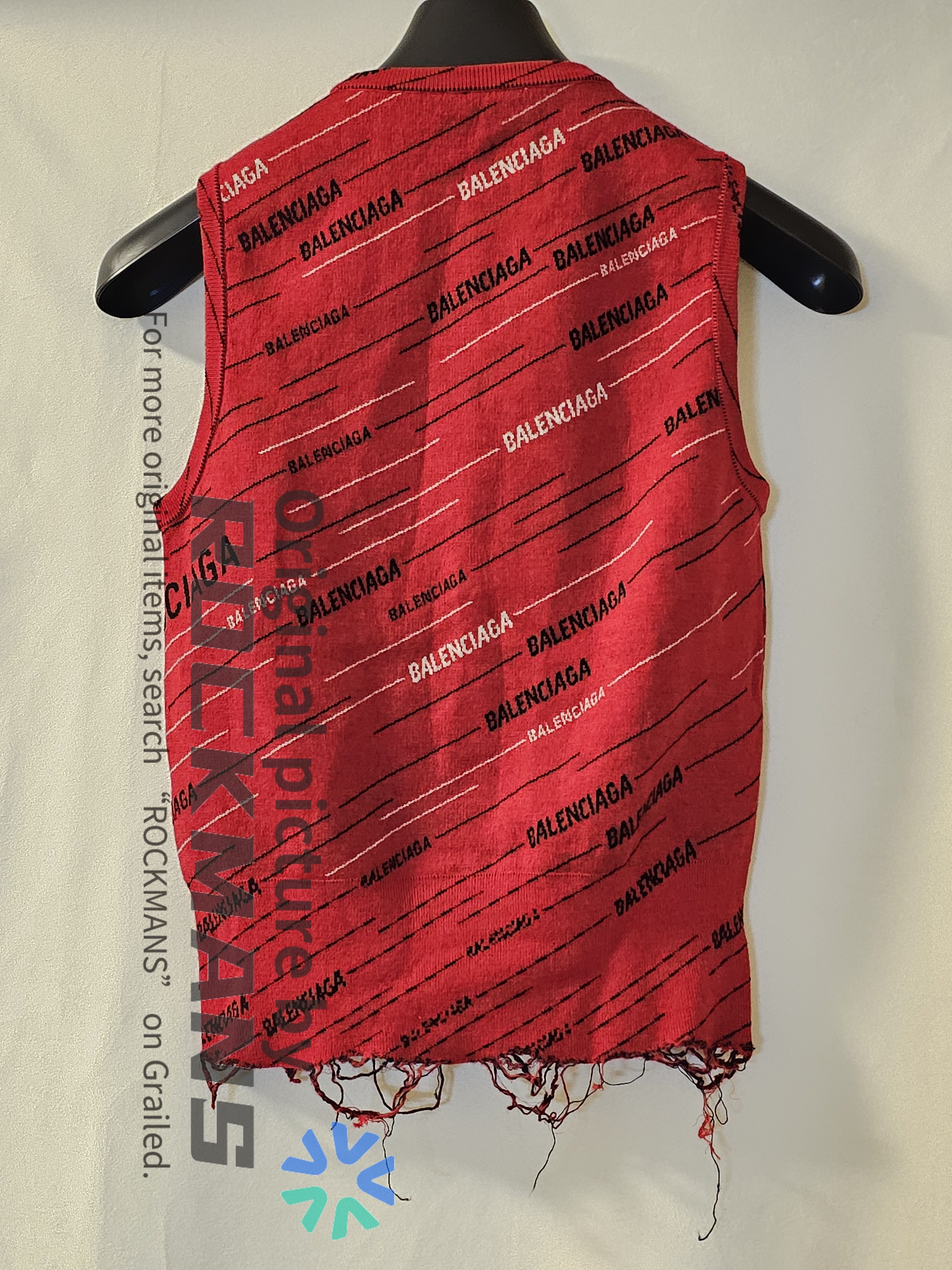 Balenciaga Balenciaga Women's Wool Fringe Vest Tank Size M Size M / US 6-8 / IT 42-44 - 3 Thumbnail