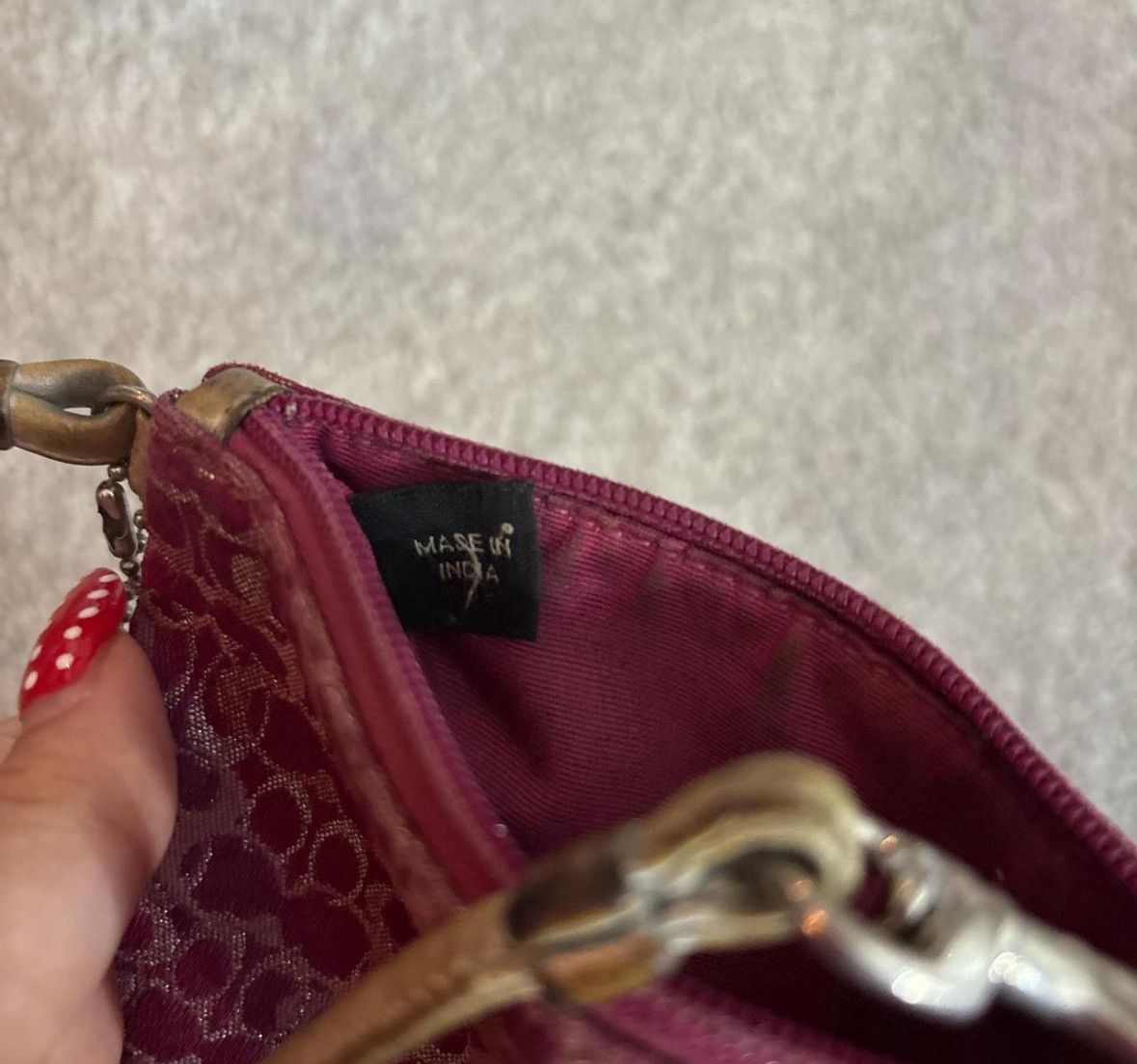 Coach rare COACH wristlet in multicolor Rasberry, pink and silver. Size ONE SIZE - 3 Thumbnail