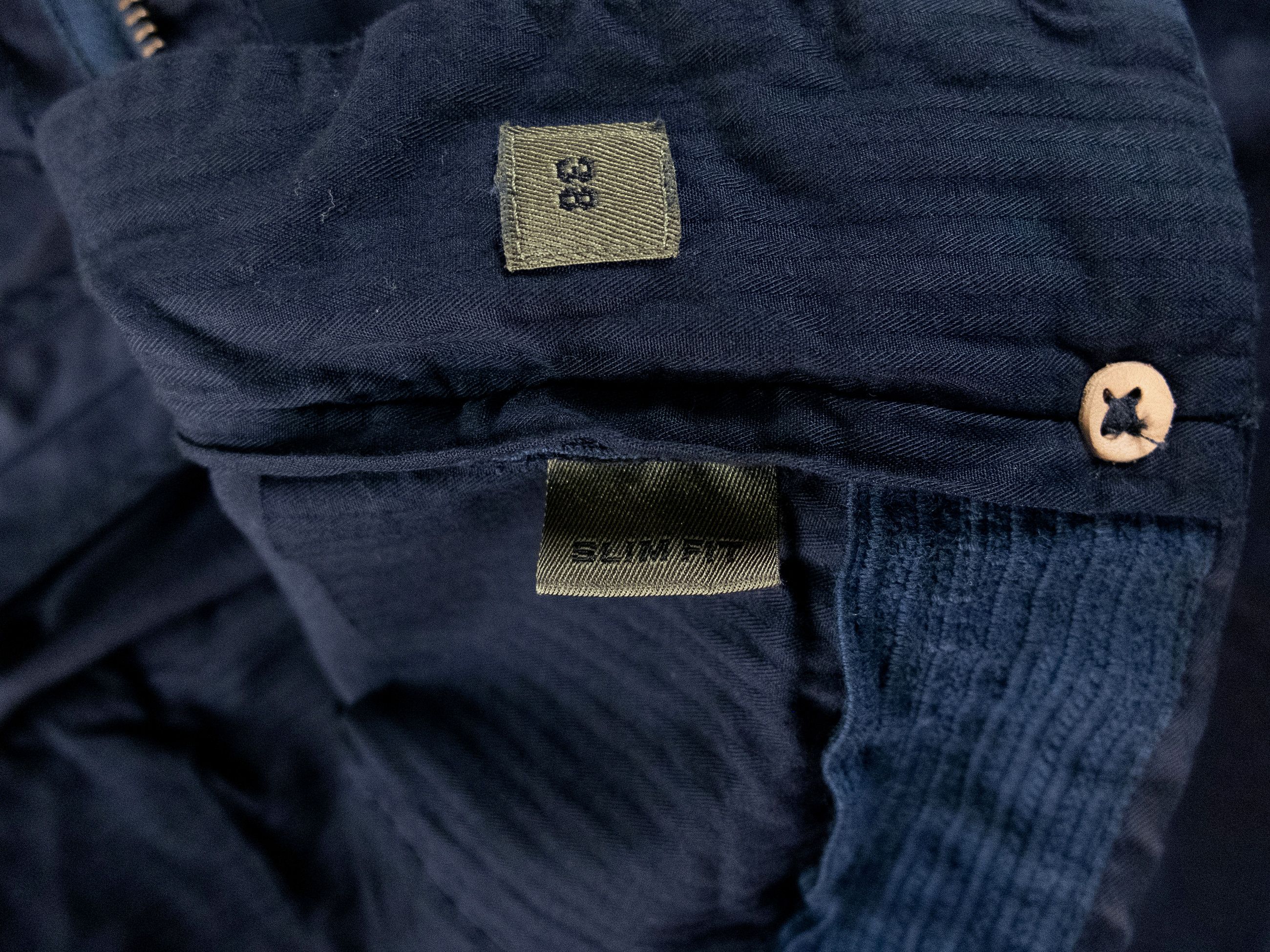 Incotex INCOTEX Slacks dark navy blue slim fit cotton chino pants 38 Size US 38 / EU 54 - 5 Thumbnail