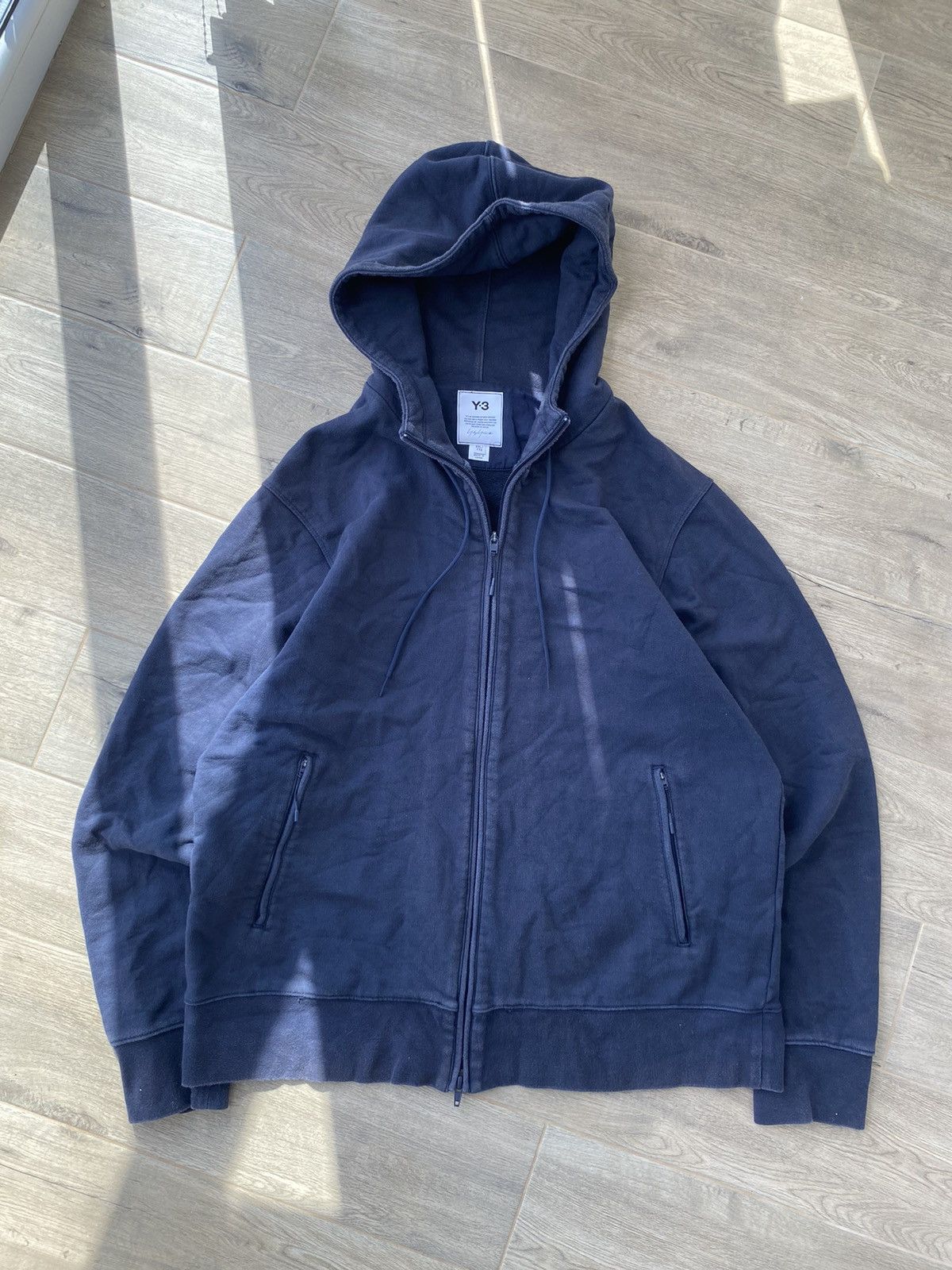 Yohji Yamamoto Yohji Yamamoto Y3 Logo Hoodie Size US XXL / EU 58 / 5 - 4 Thumbnail