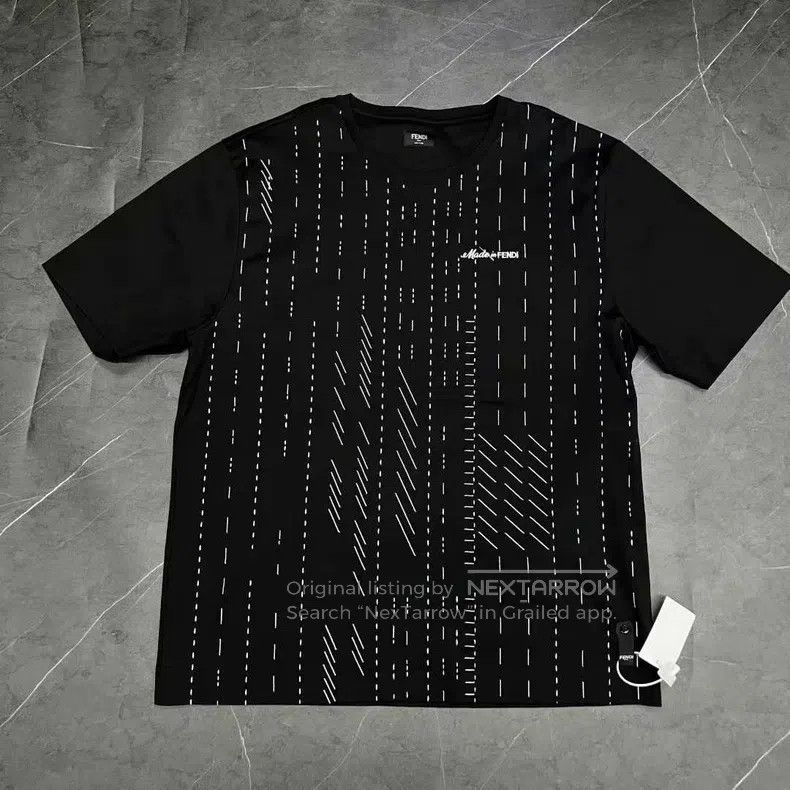 Fendi Fendi size 3XL 24SS Black Stripe Short Sleeve Size US XXL / EU 58 / 5 - 1 Thumbnail