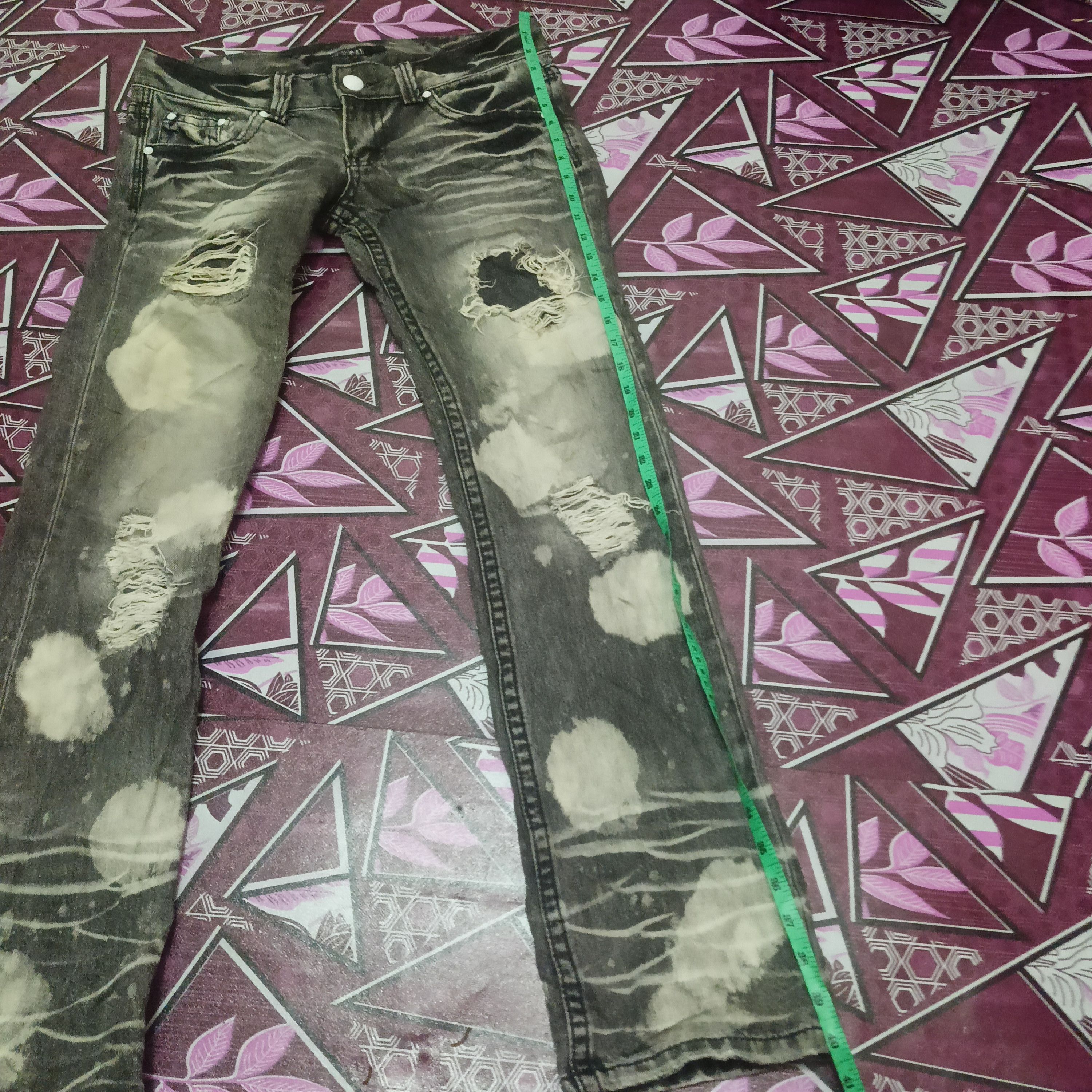 Lip Service Sick 90s Lip Service Polkadot Flared design distressed jeans Size US 32 / EU 48 - 21 Thumbnail