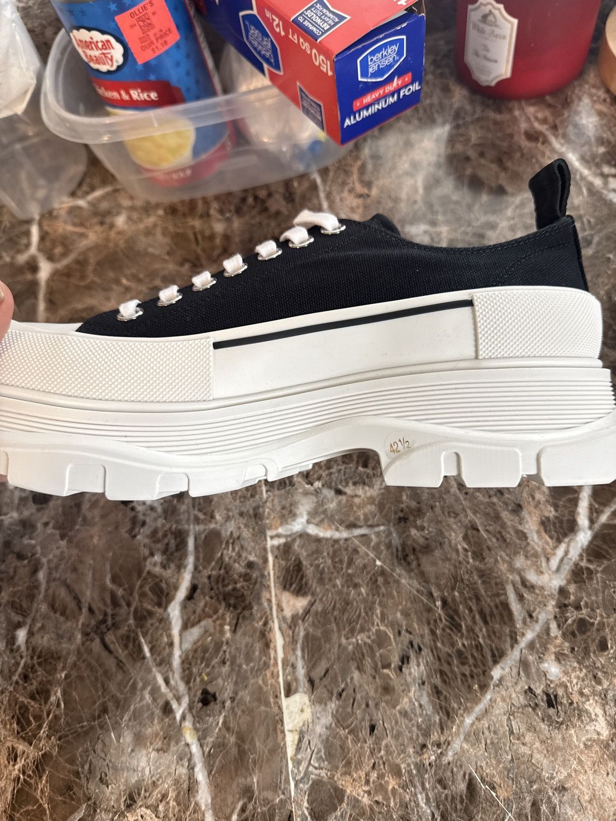 Alexander McQueen Black and White Lace Up Canvas 9.5 Size US 9.5 / EU 42-43 - 5 Thumbnail