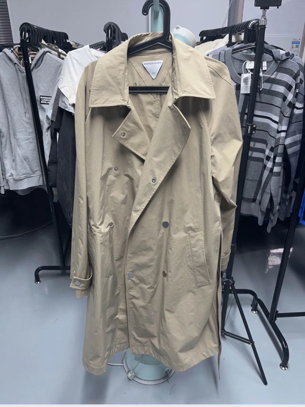 Bottega Veneta Bottega Veneta Beige Trench Coat Size 48 Size US M / EU 48-50 / 2 - 1 Thumbnail