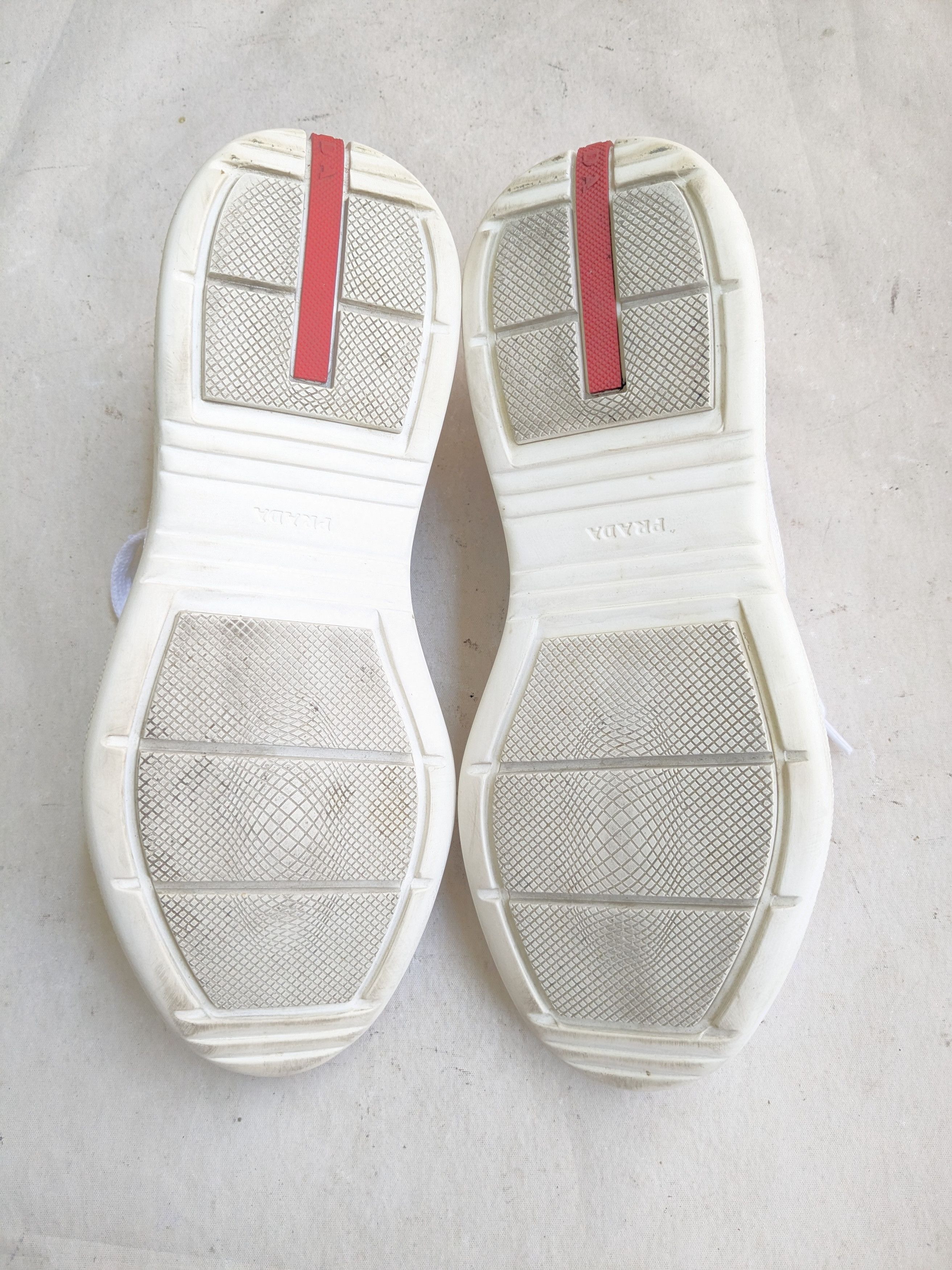 Prada Prada America's Cup White 8 Low Silver Patent Leather Size US 8 / EU 41 - 12 Thumbnail