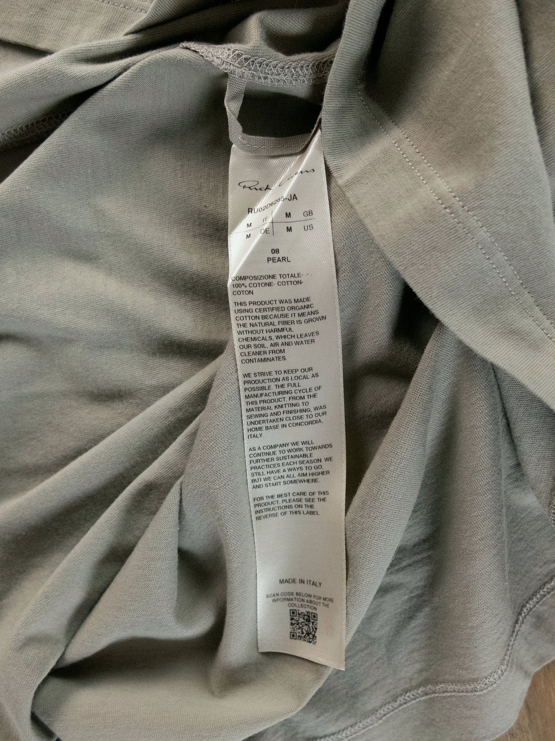 Rick Owens RICK OWENS pearl beige Level T short t-shirt Size Medium Size US M / EU 48-50 / 2 - 8 Thumbnail