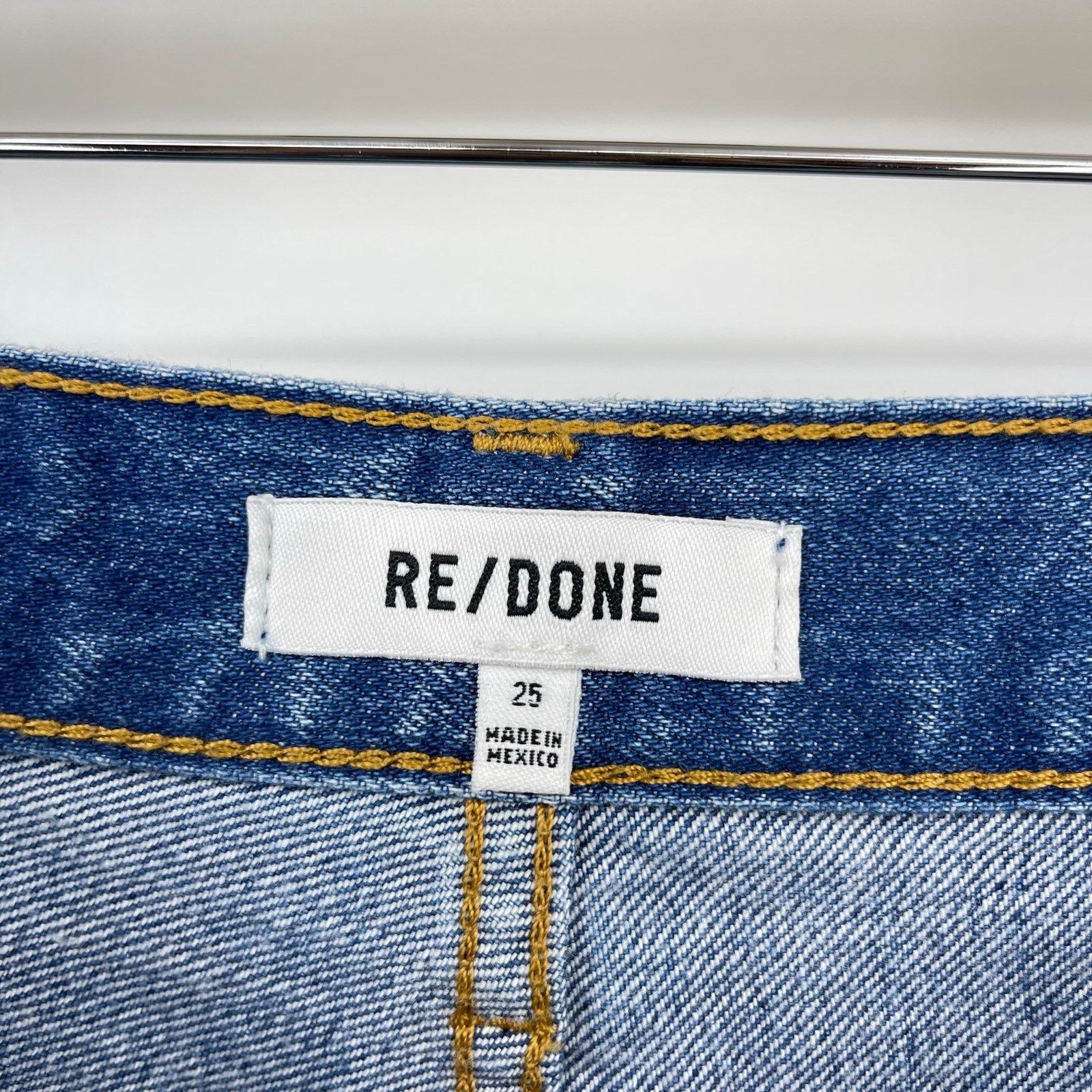 RE/DONE RE/DONE | The Marielou in Viper Blue Wide Leg Jeans 25 Size 25" / US 0 / IT 36 - 5 Thumbnail