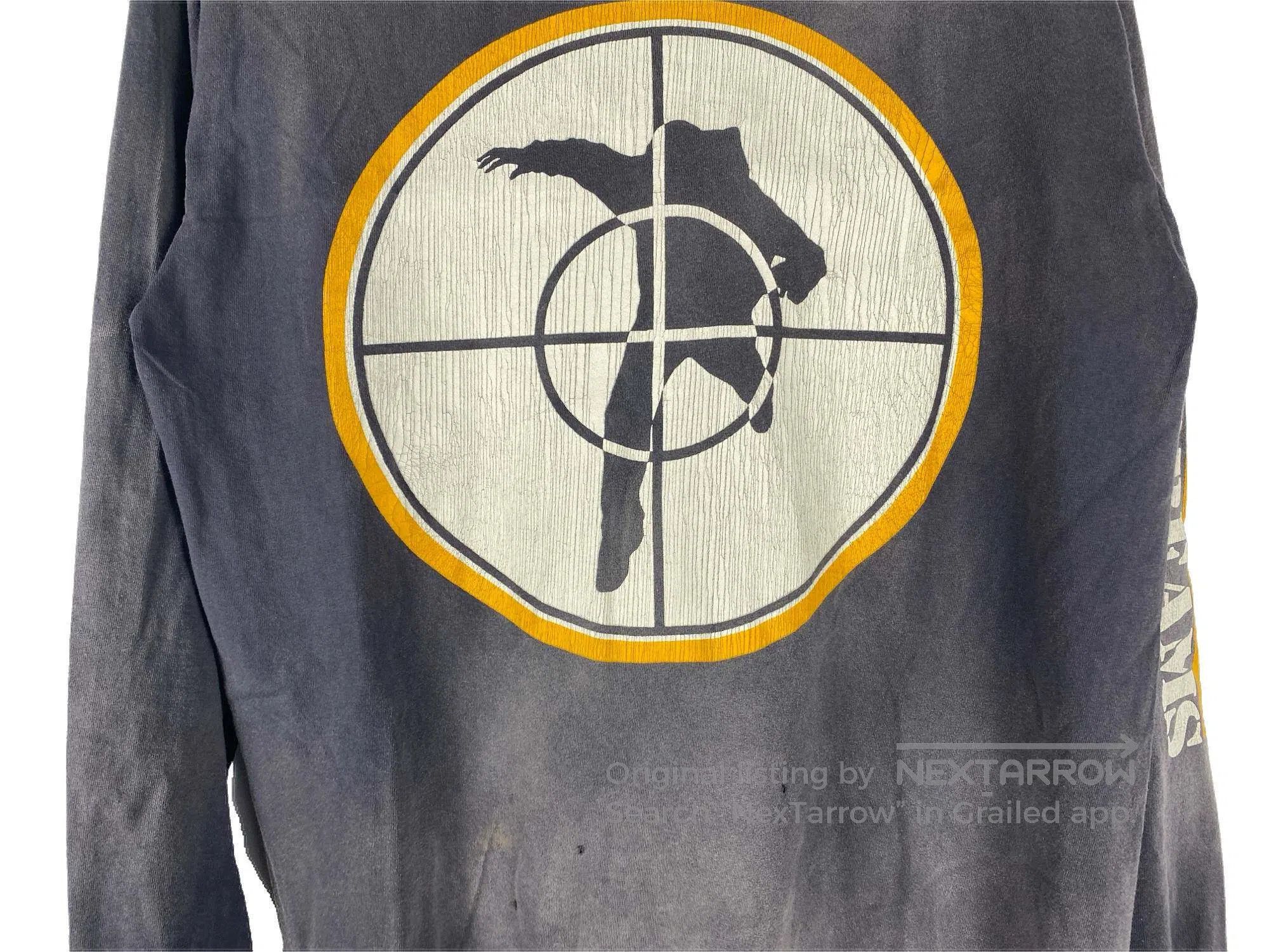 Saint Laurent Paris Saint Laurent Paris Target-centered print, distressed long Size US S / EU 44-46 / 1 - 5 Thumbnail
