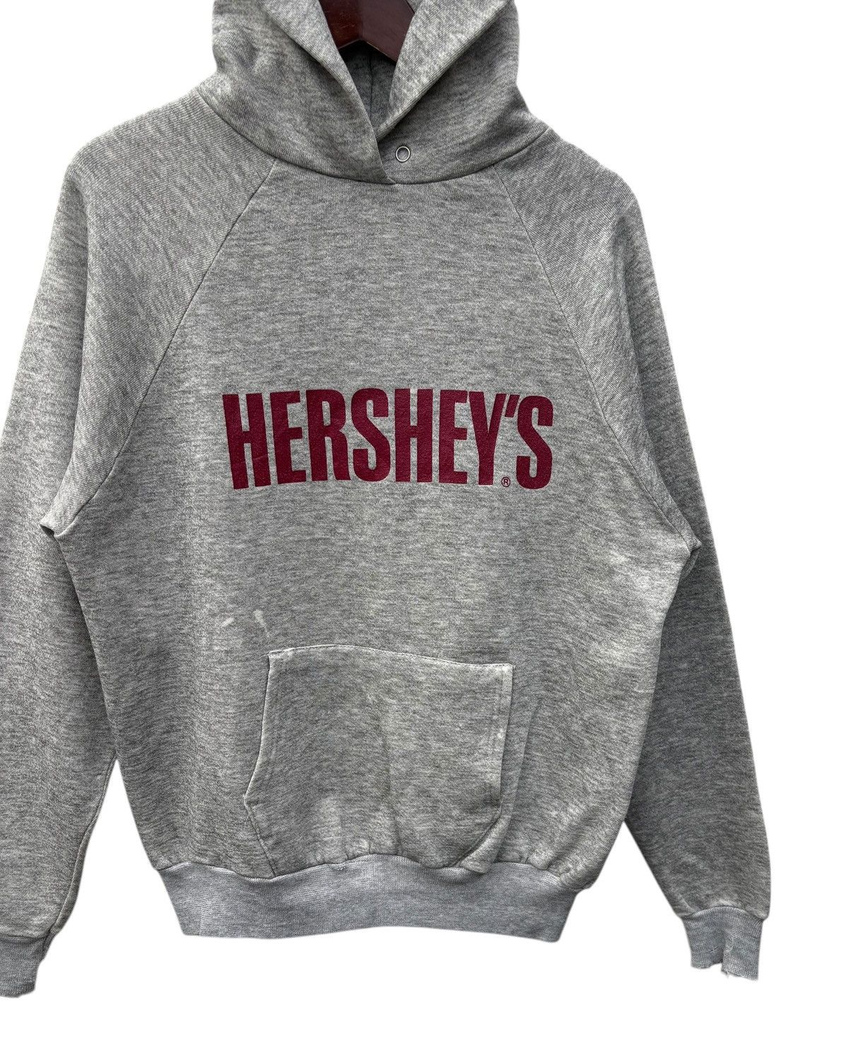 Vintage Vintage 80s Hersheys Chocolate Candy Promo Thrashed Hoodie Size US M / EU 48-50 / 2 - 4 Thumbnail