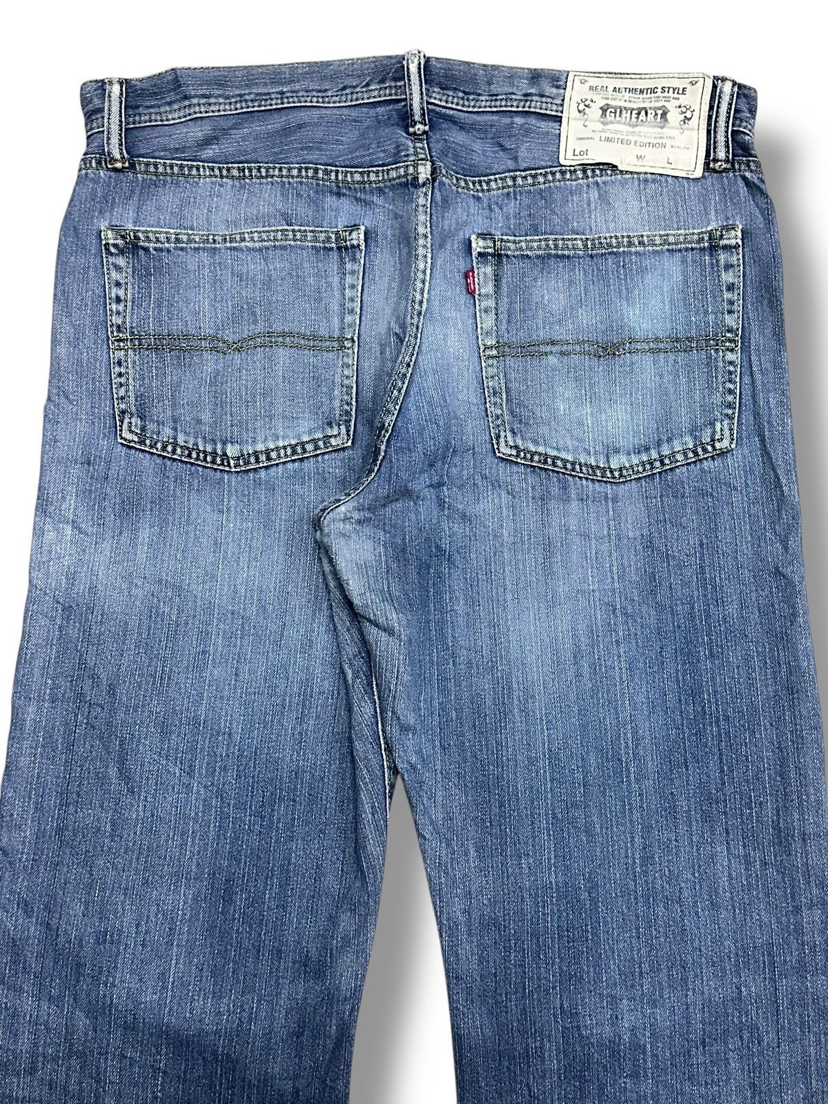 Japanese Brand GLHeart Limited Edition Vintage Jeans With Loose Style Faded Size US 35 - 6 Thumbnail