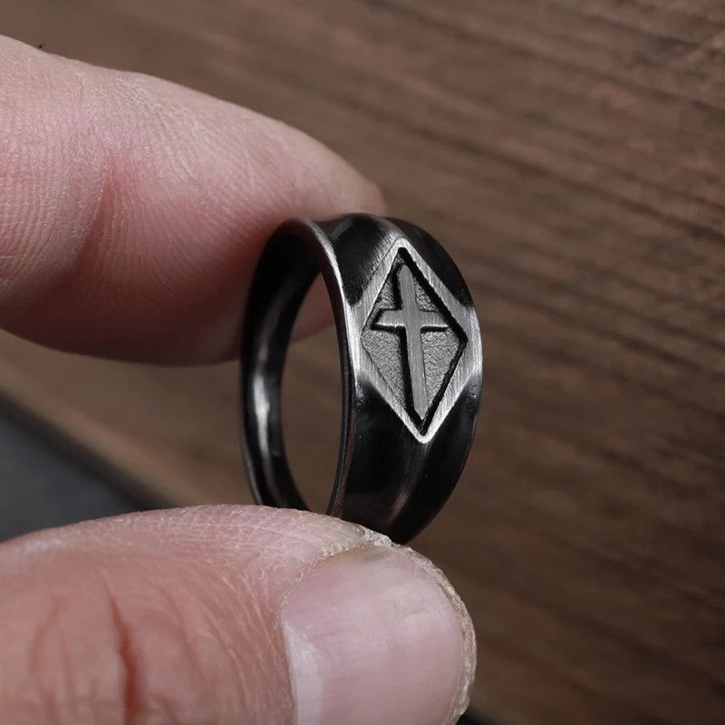 Japanese Brand × Jewelry × Vintage Gothic Cross Ring Size ONE SIZE - 5 Thumbnail