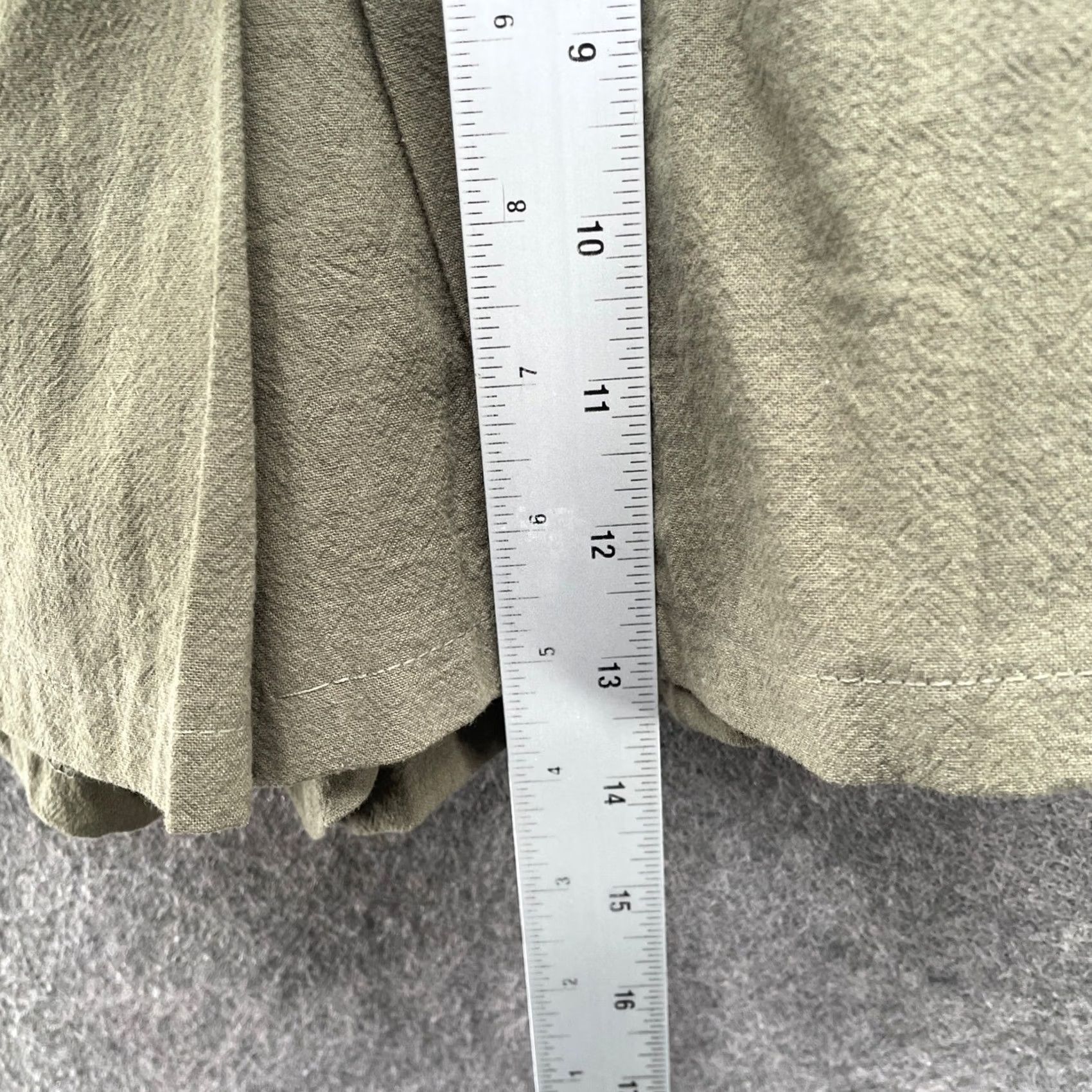 Vintage KIRI ous Los Angeles Pleated Cargo Mini Skort Womens XS Army Green Lightweight Size ONE SIZE - 4 Thumbnail