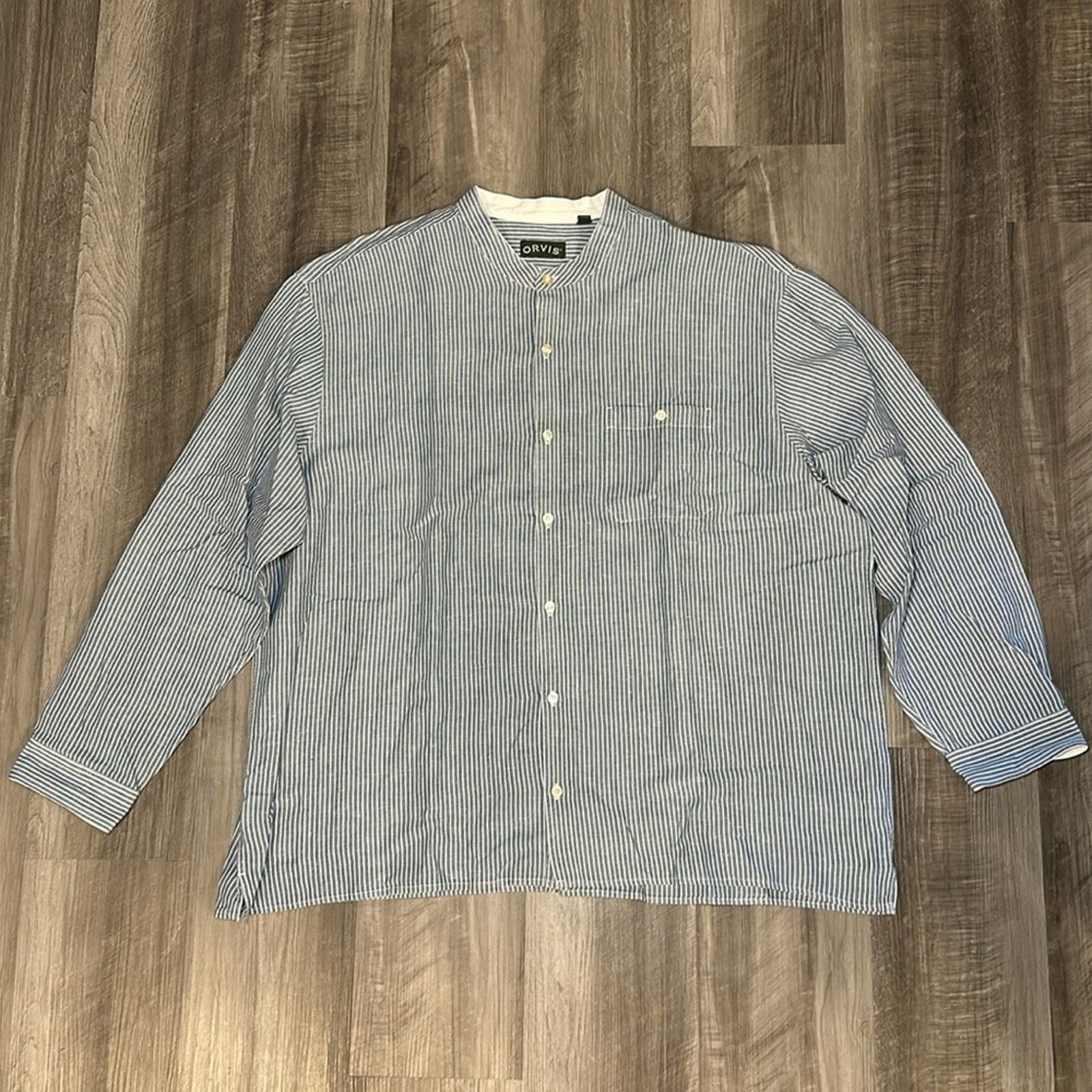 Orvis Orvis Frontier Collar Linen Blend Long Sleeve - 2XL Size US XXL / EU 58 / 5 - 2 Thumbnail