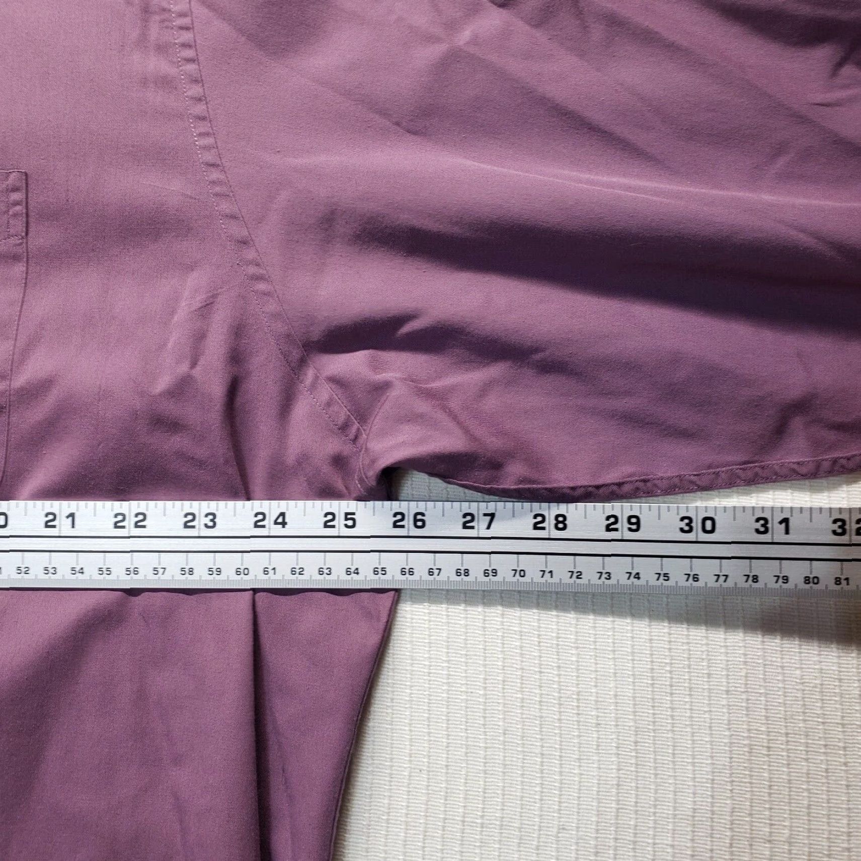 Dockers DOCKERS Shirt Men's 18.5 Purple Long Sleeve Button-Up Solid Microfiber Cotton Polyester 59.5 in Casual Classic Button-Down Mens Size US XXL / EU 58 / 5 - 5 Thumbnail