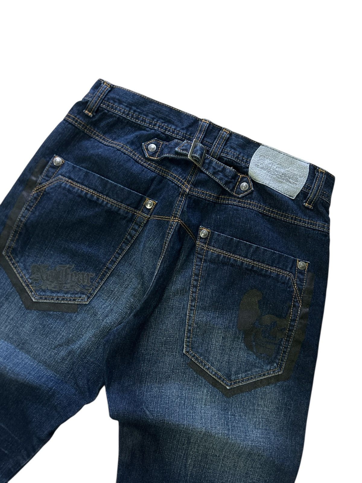 Vintage Vintage Y2K No Fear Carpenter Style Dark Wash Denim Jeans Size US 32 / EU 48 - 5 Thumbnail