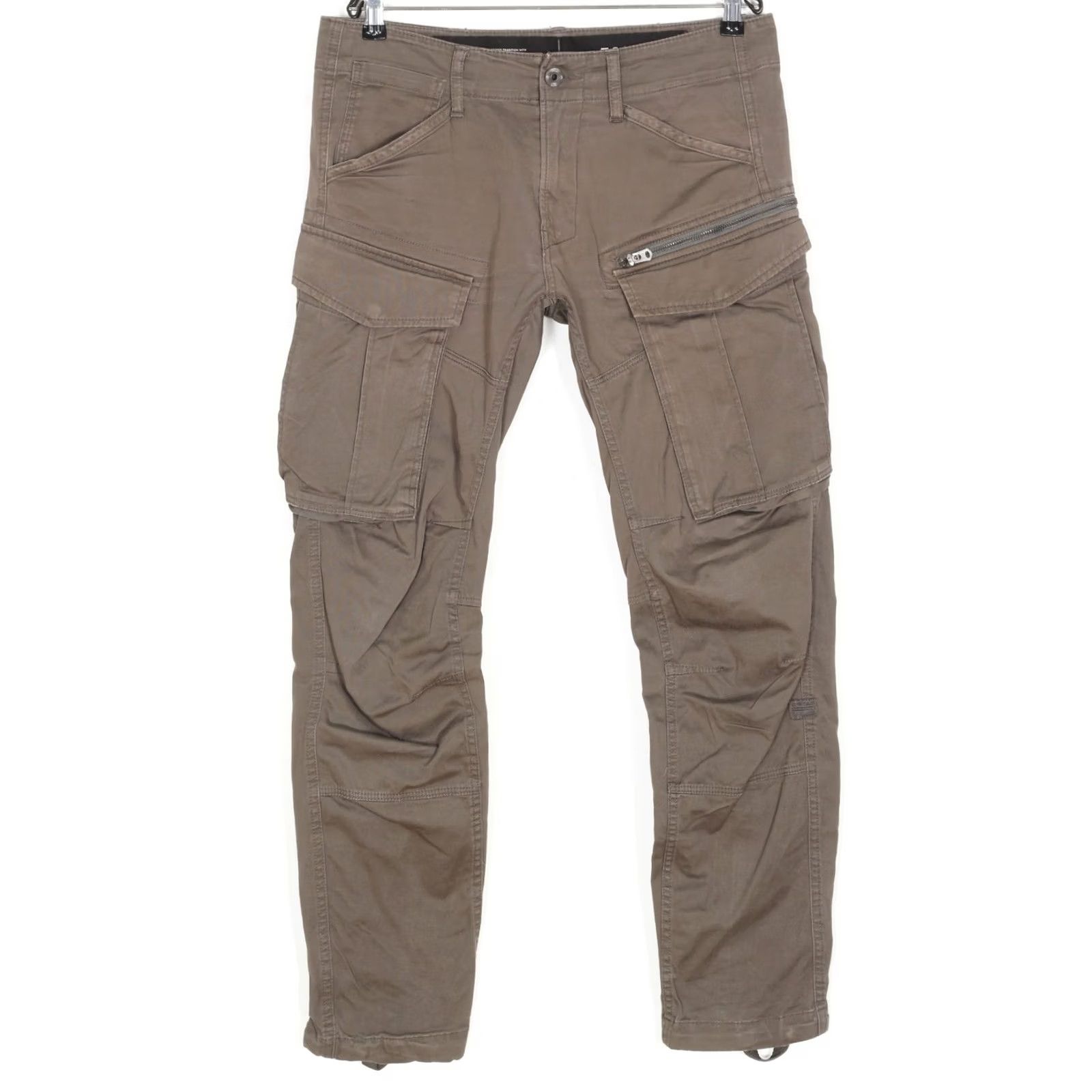 G-Star G-Star ROVIC ZIP 3D STRAIGHT TAPERED Cargo Pants Trousers Men W30 L32 DZ776, Grey Brown, 30 Regular, Zip, Twill, Casual, Mens Size US 30 / EU 46 - 2 Thumbnail