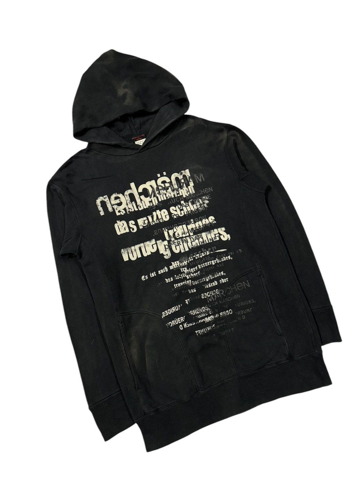 Costume National × If Six Was Nine × Vintage Vtg🔥National Name Grosbec Poem Pullover Hoodies Size US M / EU 48-50 / 2 - 5 Thumbnail