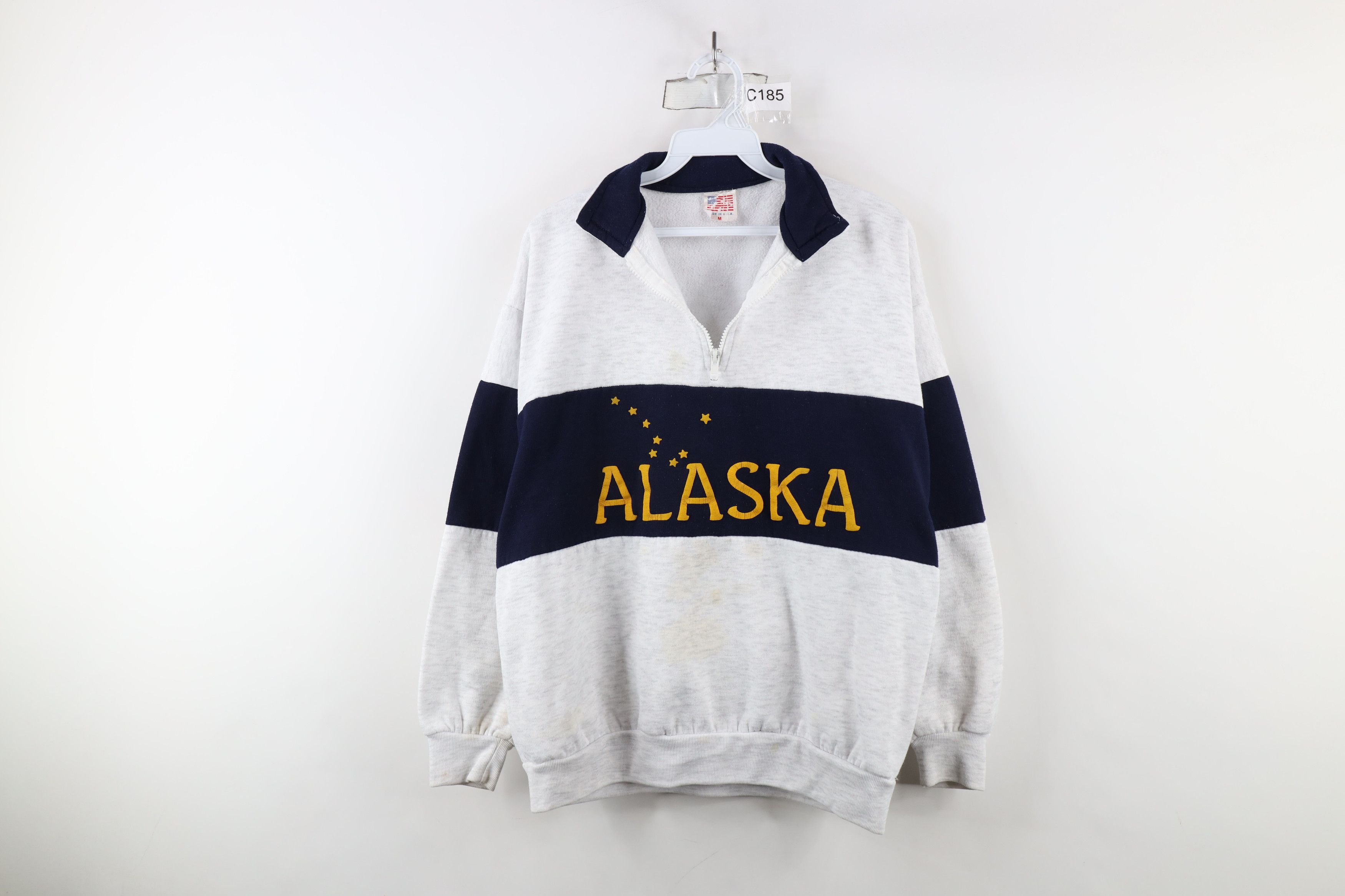 Vintage Vintage 90s Streetwear Half Zip Pullover Sweatshirt USA Size M / US 6-8 / IT 42-44 - 1 Thumbnail