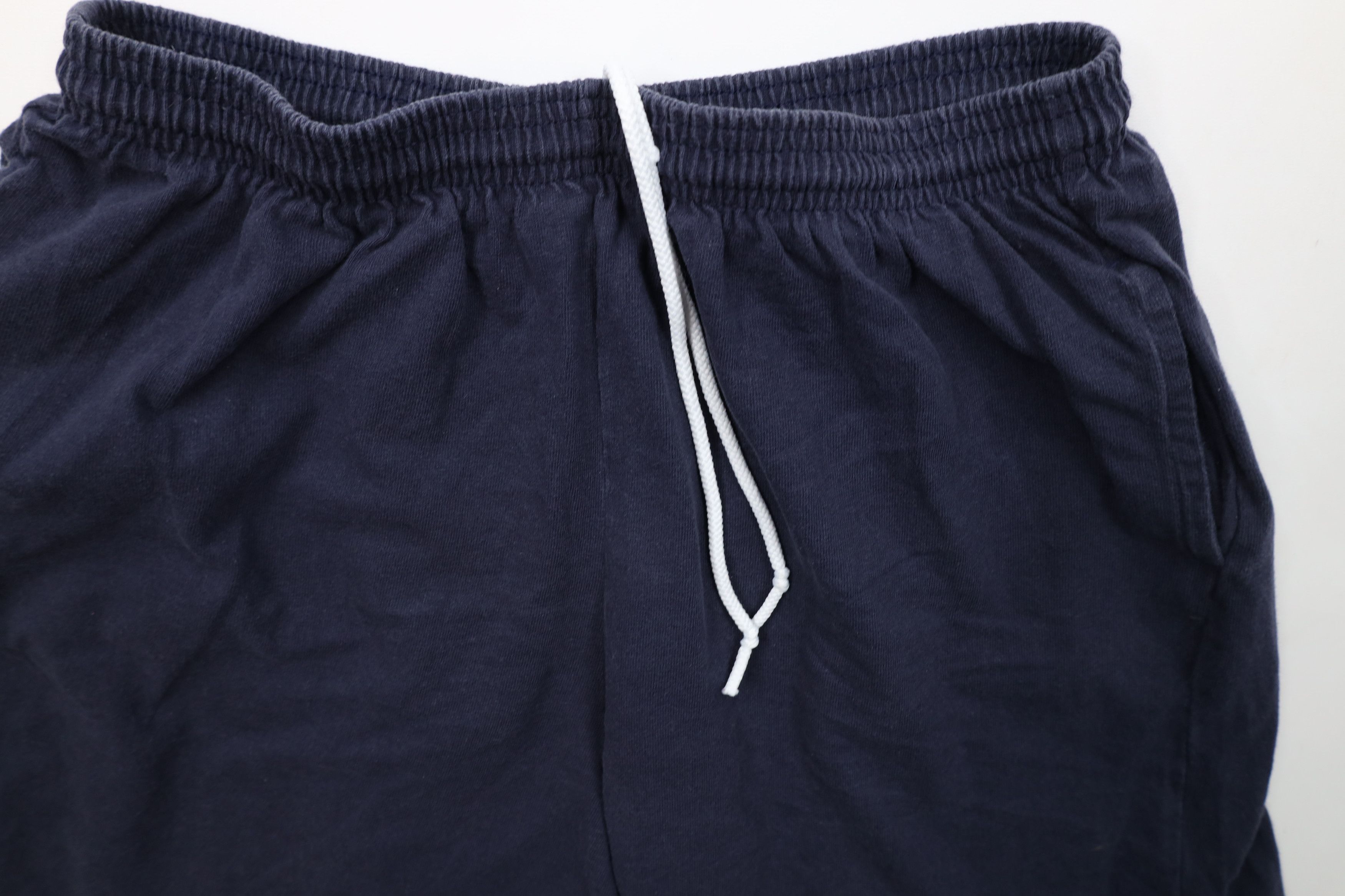 Vintage Vintage 90s University of Michigan Above Knee Shorts Blue Size US 36 / EU 52 - 9 Thumbnail