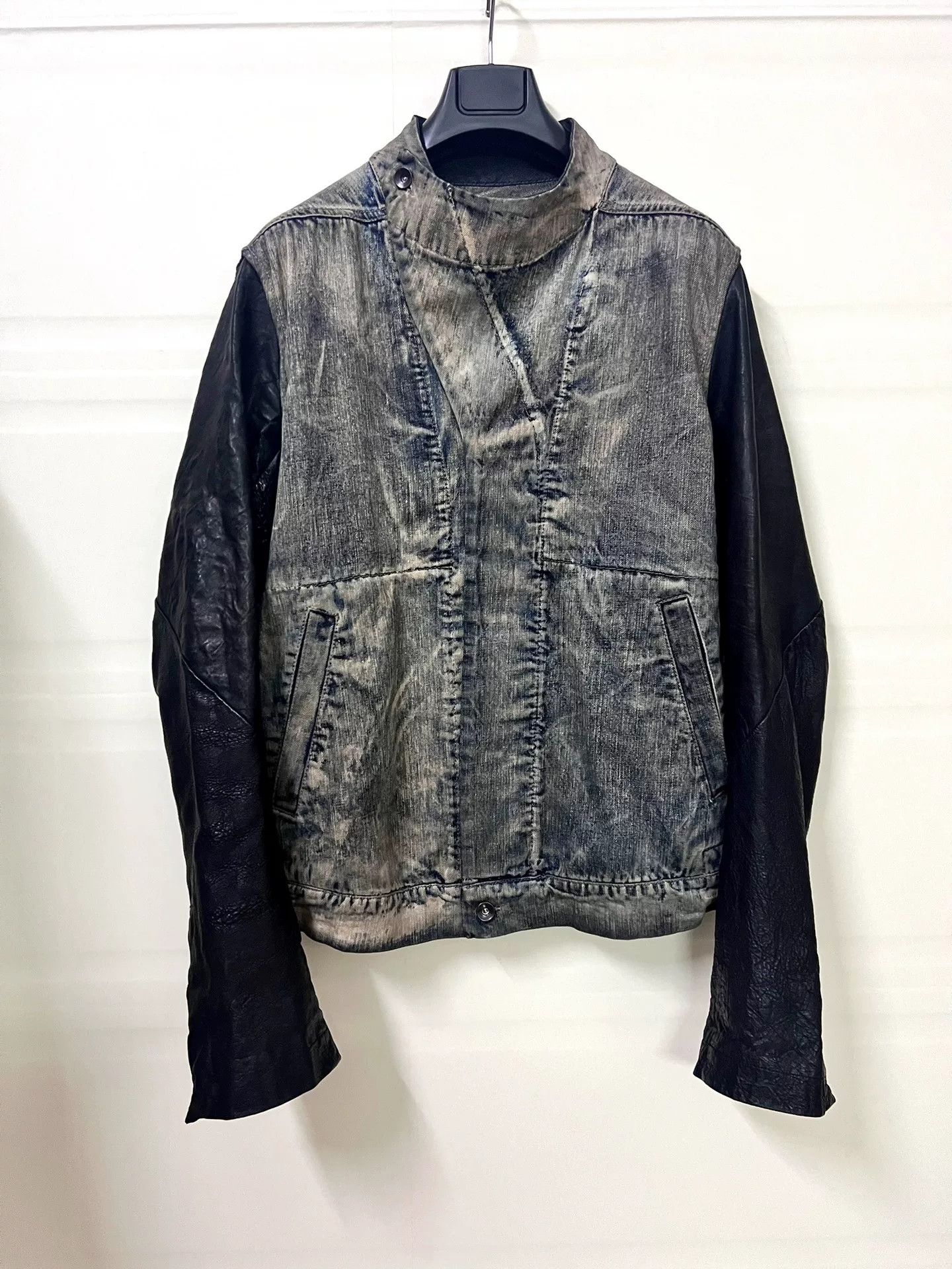 Rick Owens Drkshdw Rick Owens Denim and Leather Jacket Size US L / EU 52-54 / 3 - 1 Thumbnail