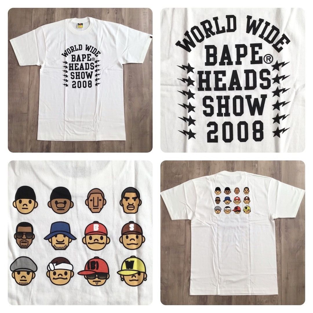 Bape 2008 BAPE HEADS SHOW T-shirt NIGO Pharrell Kanye West NERD Size US L / EU 52-54 / 3 - 1 Thumbnail