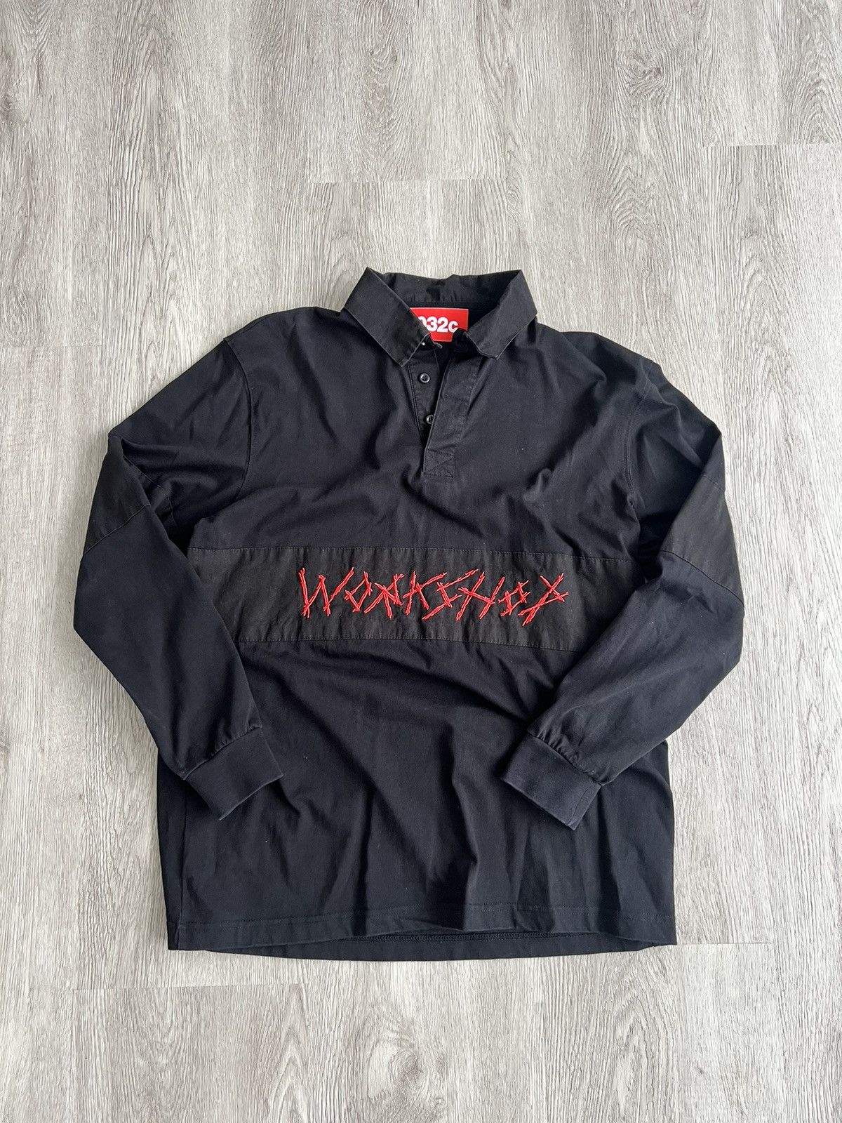 032c 032c Workshop Black Longsleeve Polo Size S Size US S / EU 44-46 / 1 - 1 Thumbnail