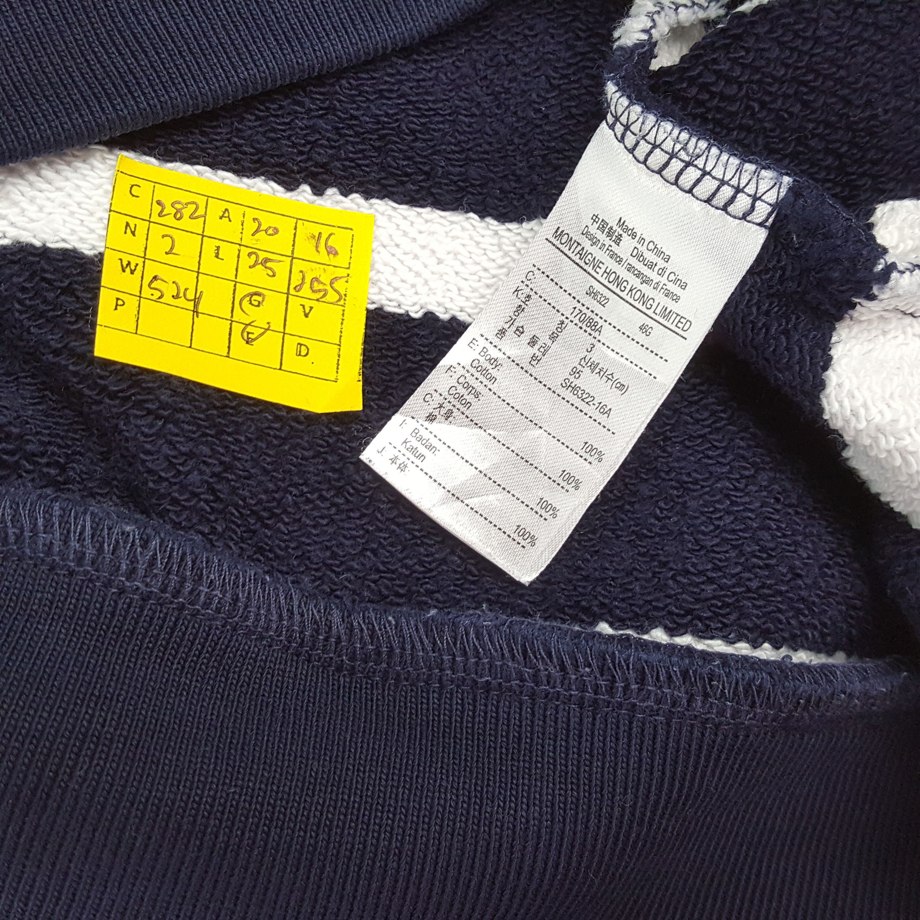 Lacoste × Vintage Vintage LACOSTE Sportswear Stripe Design Sweatshirt Size US S / EU 44-46 / 1 - 7 Thumbnail
