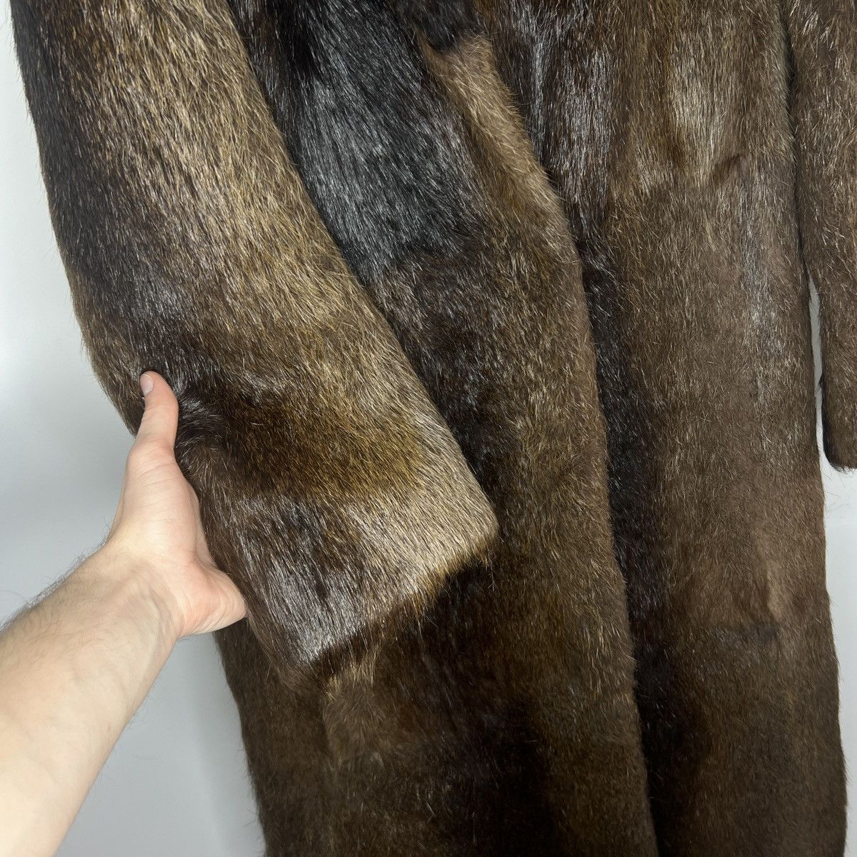 Other 90s Vintage Real Rabbit Fur Coat Jacket Heavy Opium Punk Y2K Size US M / EU 48-50 / 2 - 5 Thumbnail