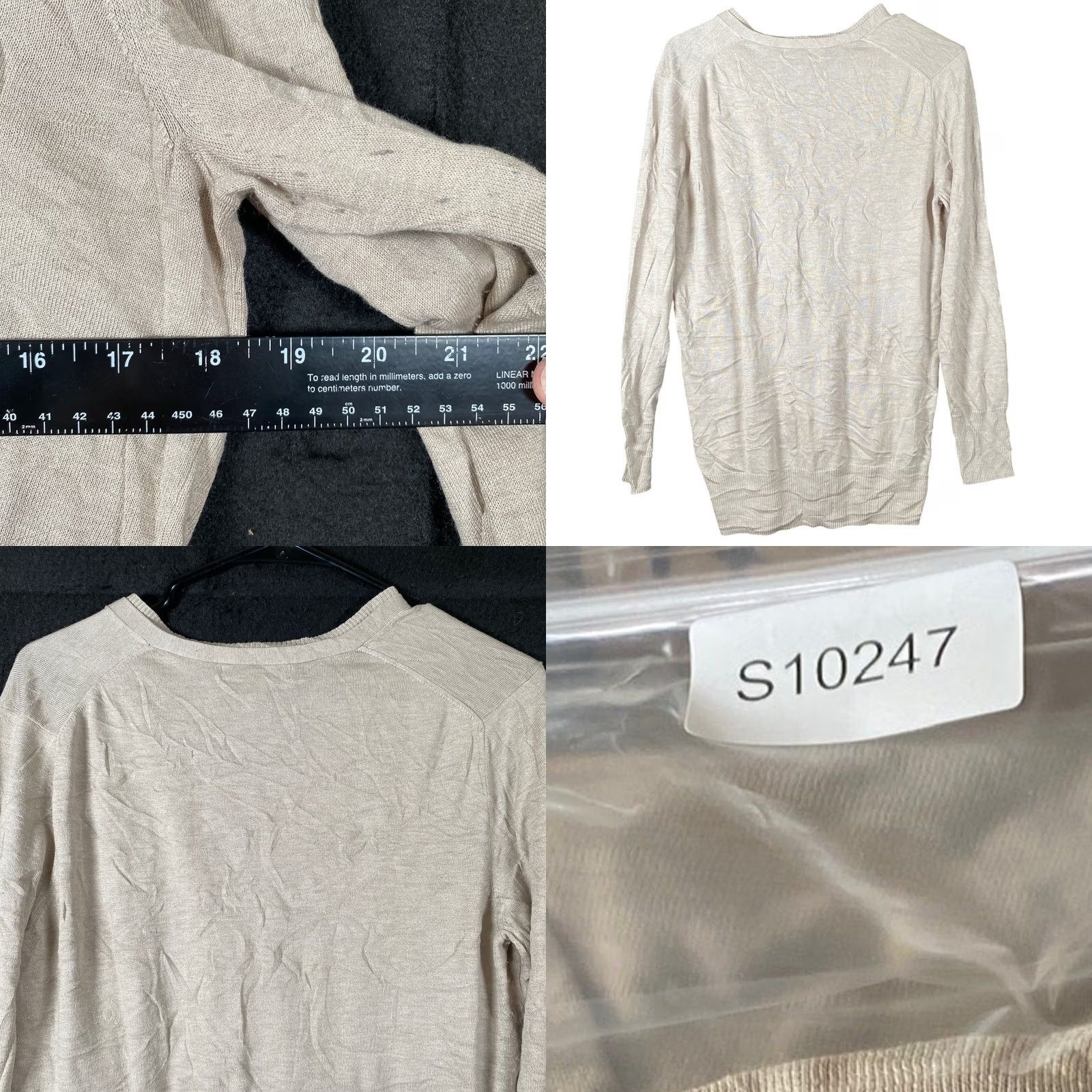 Banana Republic Banana Republic Womens Sweater Tan Oatmeal Long Sleeve Silk Blend L Pullover Knit Casual Workwear Preppy Modern 90s Mens Women’s? Size L / US 10 / IT 46 - 8 Thumbnail