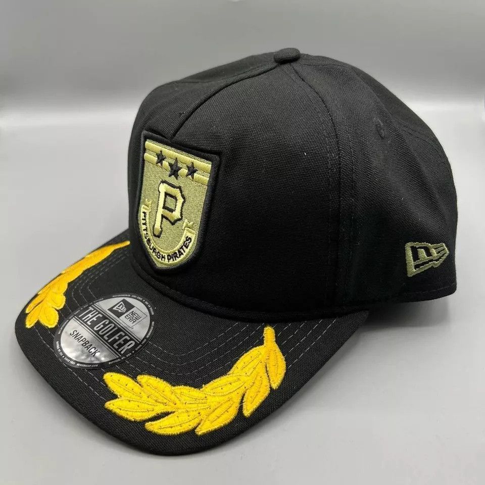 New Era Pittsburgh Pirates Hat Military Patch The Golfer SnapBack Size ONE SIZE - 2 Thumbnail