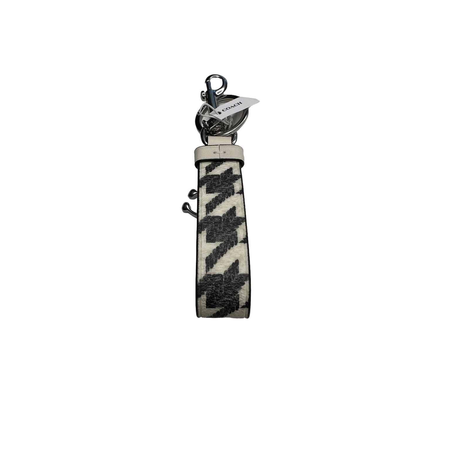 Coach Coach Houndstooth print Silver/Cream/Black Loop bag charm Size ONE SIZE - 8 Thumbnail