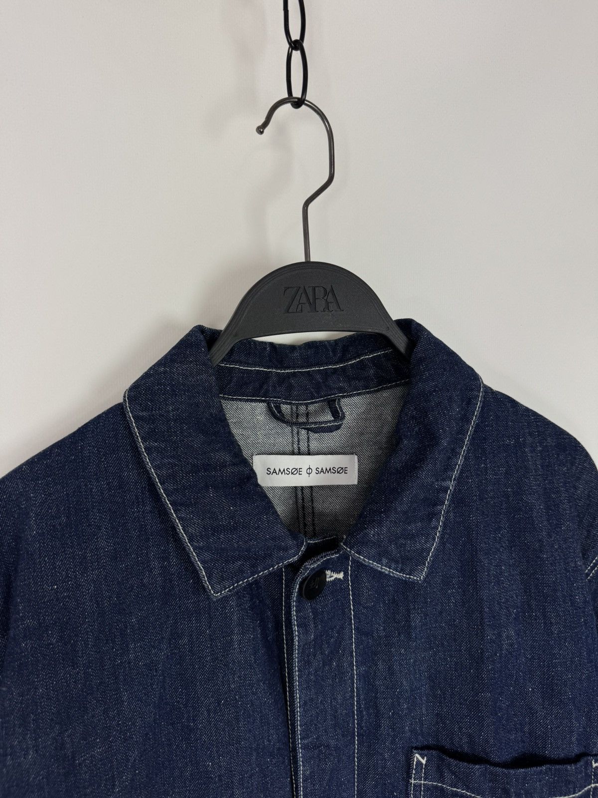 Samsoe Samsoe Samsoe Samsoe Chore Denim Work Jacket Size US L / EU 52-54 / 3 - 5 Thumbnail