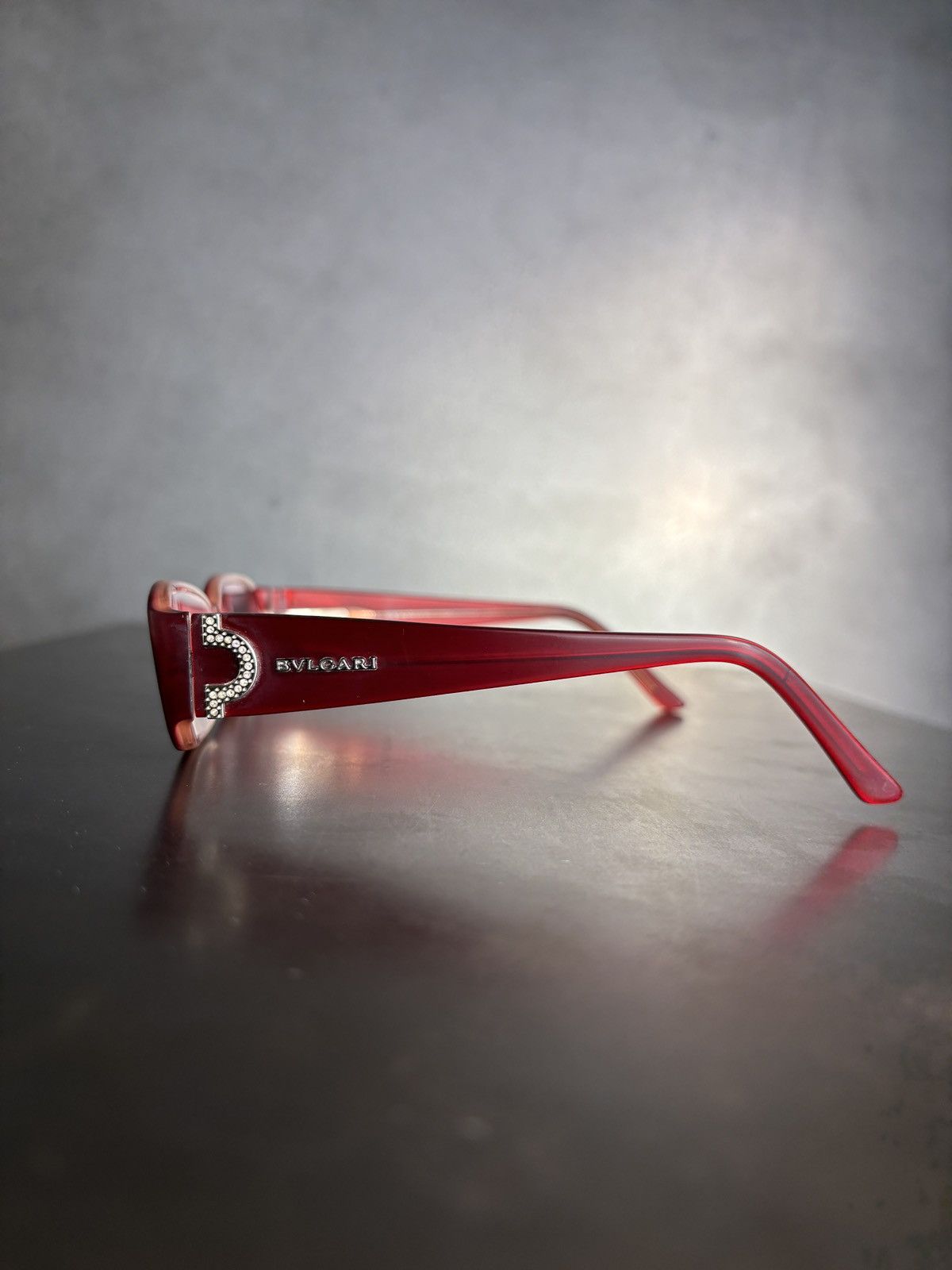 Bvlgari × Vintage 2000s Bvlgari Glasses Y2K Bayonetta Bella Hadid 4006B Strass Size ONE SIZE - 7 Thumbnail