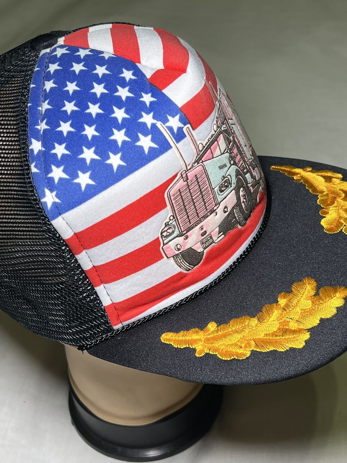 Vintage Vintage American Trucker Hat Y2K Cap USA SNAPBACK Size ONE SIZE - 9 Thumbnail