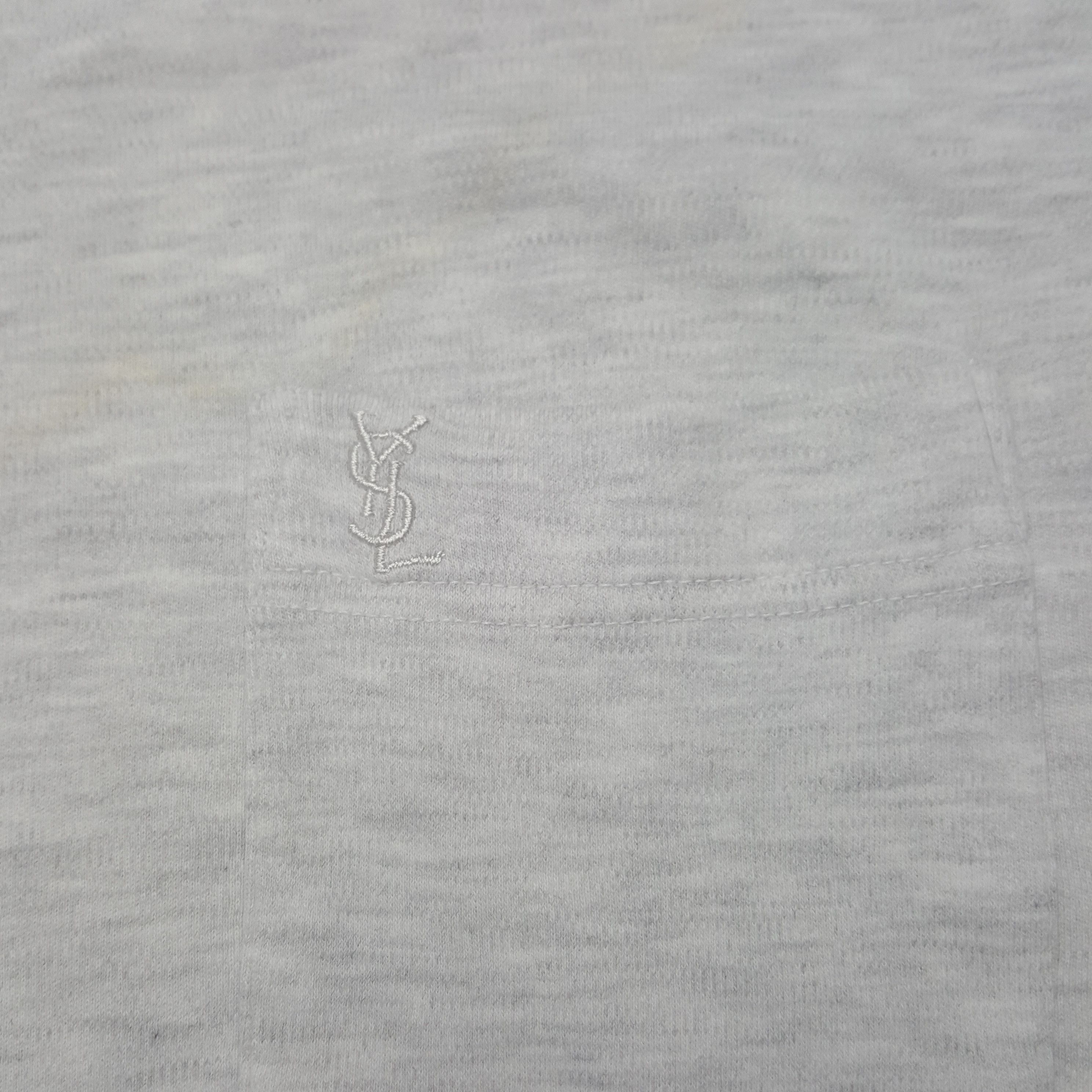 Vintage × Yves Saint Laurent Vintage Yves Saint Laurent Italian Brand Plain Tshirt Size US L / EU 52-54 / 3 - 4 Thumbnail