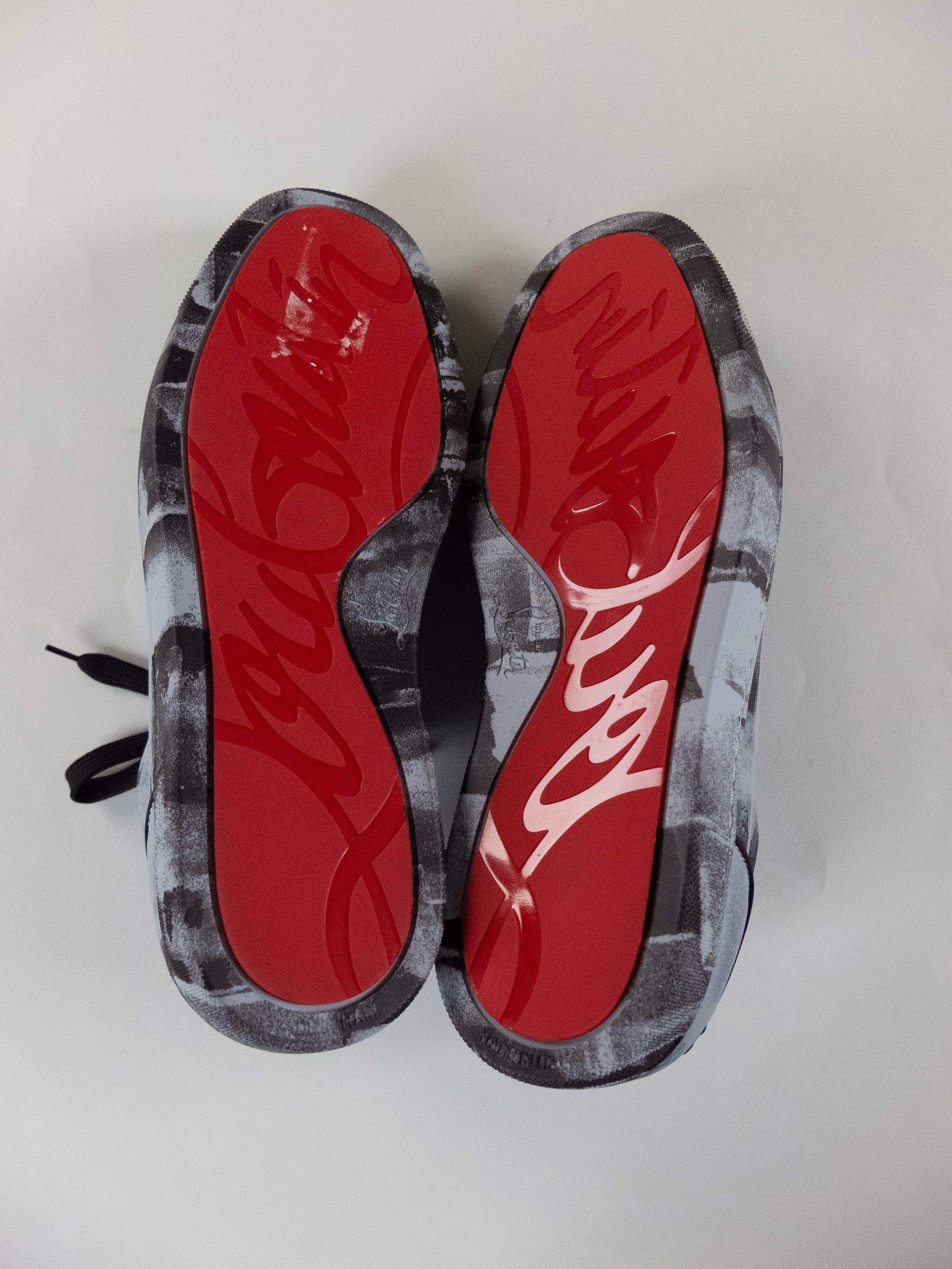 Christian Louboutin CHRISTIAN LOUBOUTIN Louis Junior blue leather sneakers 9 42 Size US 9 / EU 42 - 7 Thumbnail