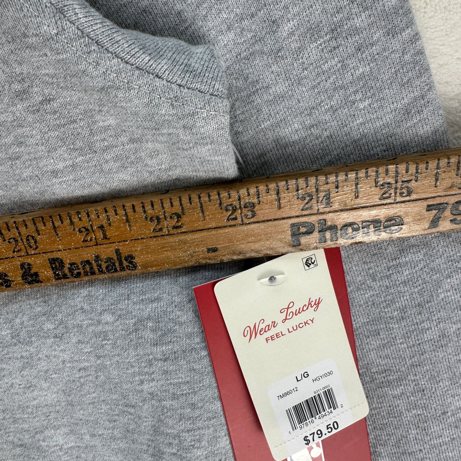 Lucky Brand LUCKY BRAND X BOSTON CELTICS LARGE NBA HEATHER GREY FLEECE Size US L / EU 52-54 / 3 - 4 Thumbnail